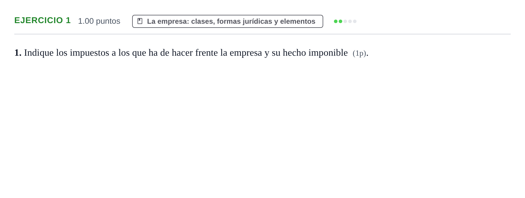 Enunciado: Problema 1 · Empresa y Diseño de Modelos de Negocio PAU Murcia Ordinaria 2022