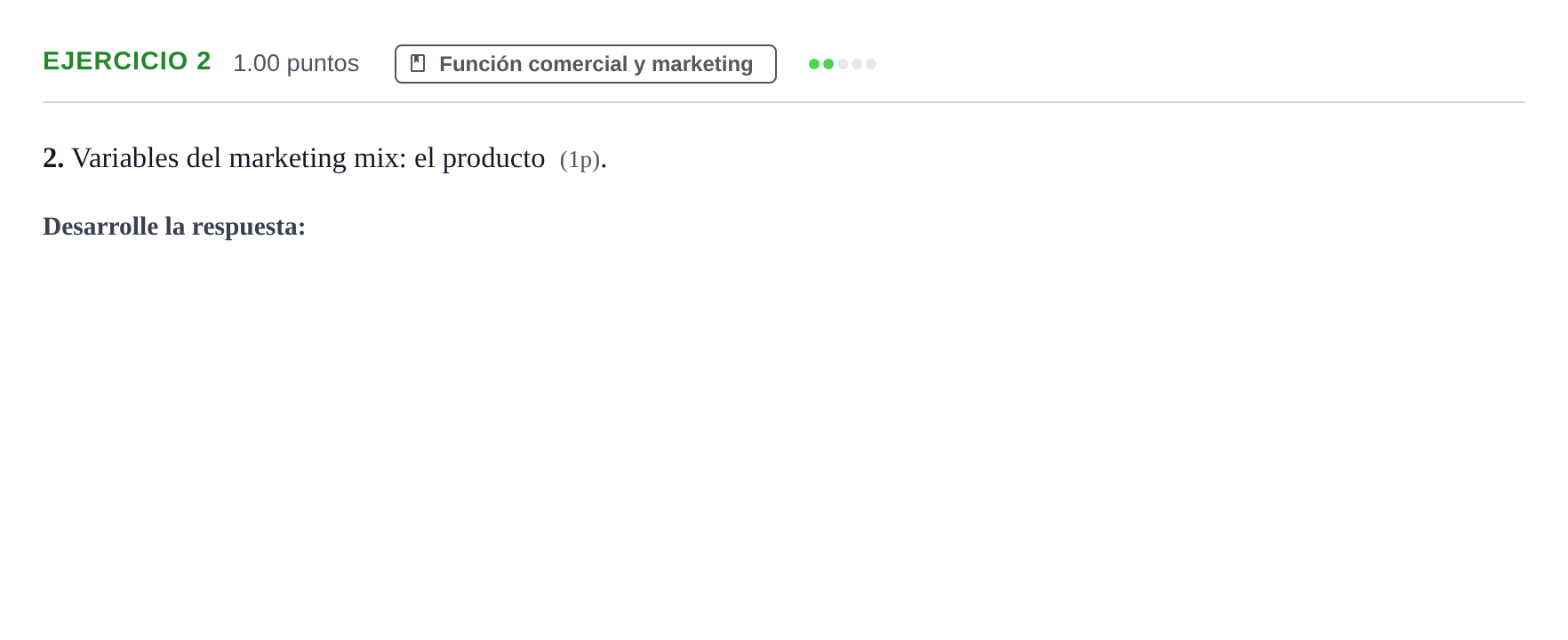 Enunciado: Problema 2 · Empresa y Diseño de Modelos de Negocio PAU Murcia Ordinaria 2022
