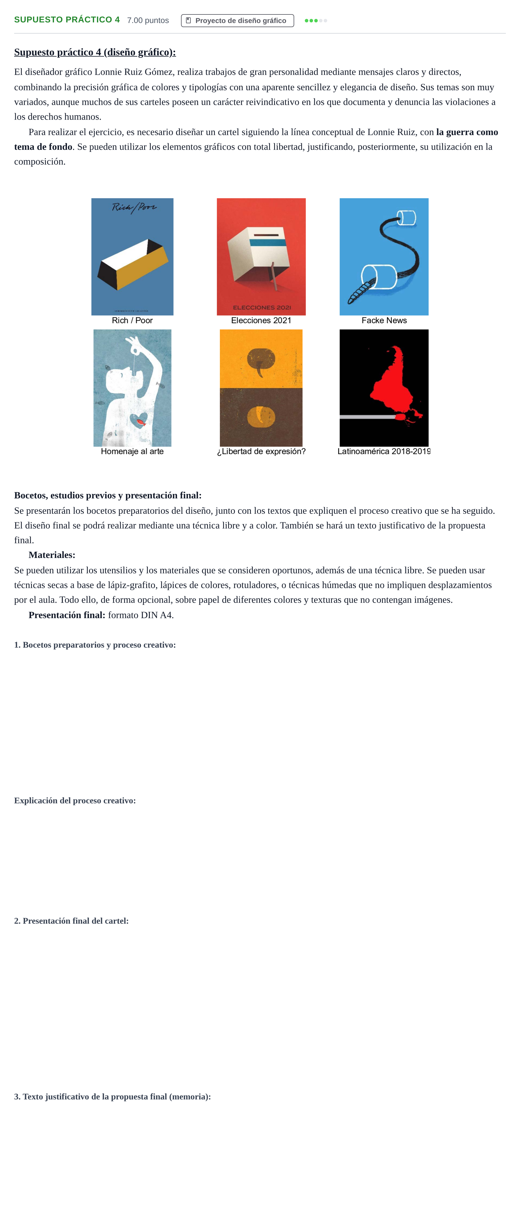 Enunciado: Ejercicio Supuesto práctico 4 · Diseño PAU Murcia Ordinaria 2022
