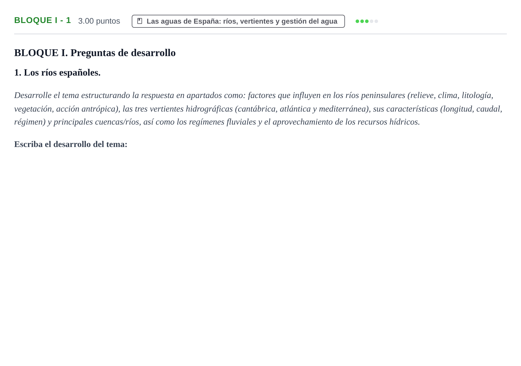 Enunciado: Bloque I - 1 · Geografía PAU Murcia Ordinaria 2022
