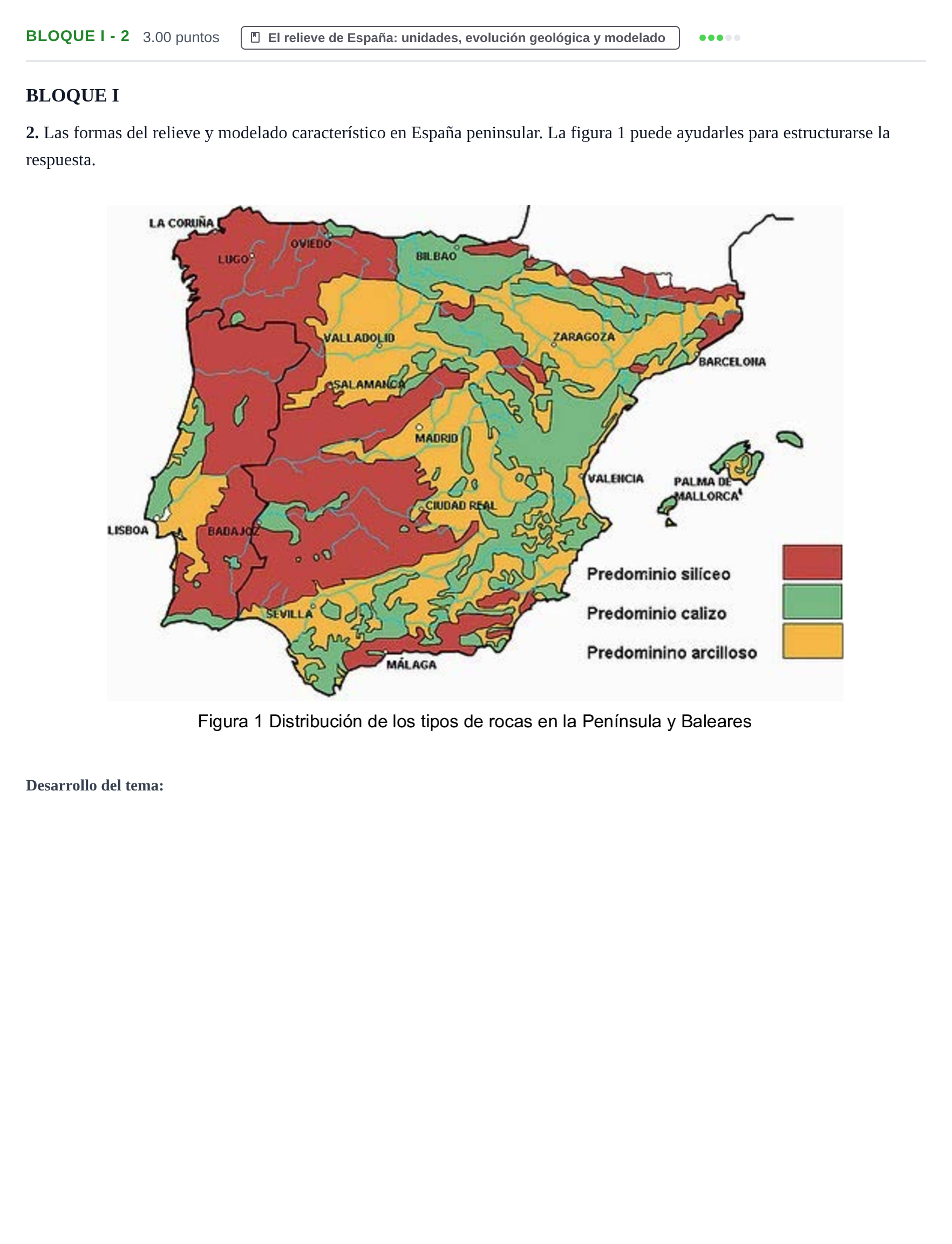 Enunciado: Bloque I - 2 · Geografía PAU Murcia Ordinaria 2022