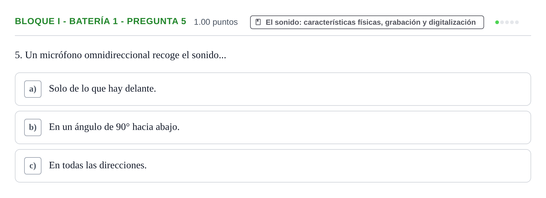 Enunciado: Bloque I - Batería 1 - Pregunta 5 · Cultura Audiovisual II PAU Murcia Ordinaria 2022
