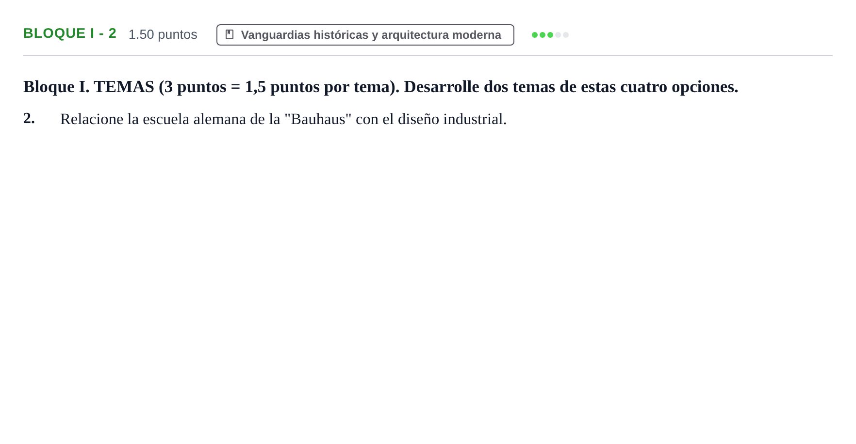 Enunciado: Bloque I - 2 · Fundamentos Artísticos PAU Murcia Ordinaria 2022