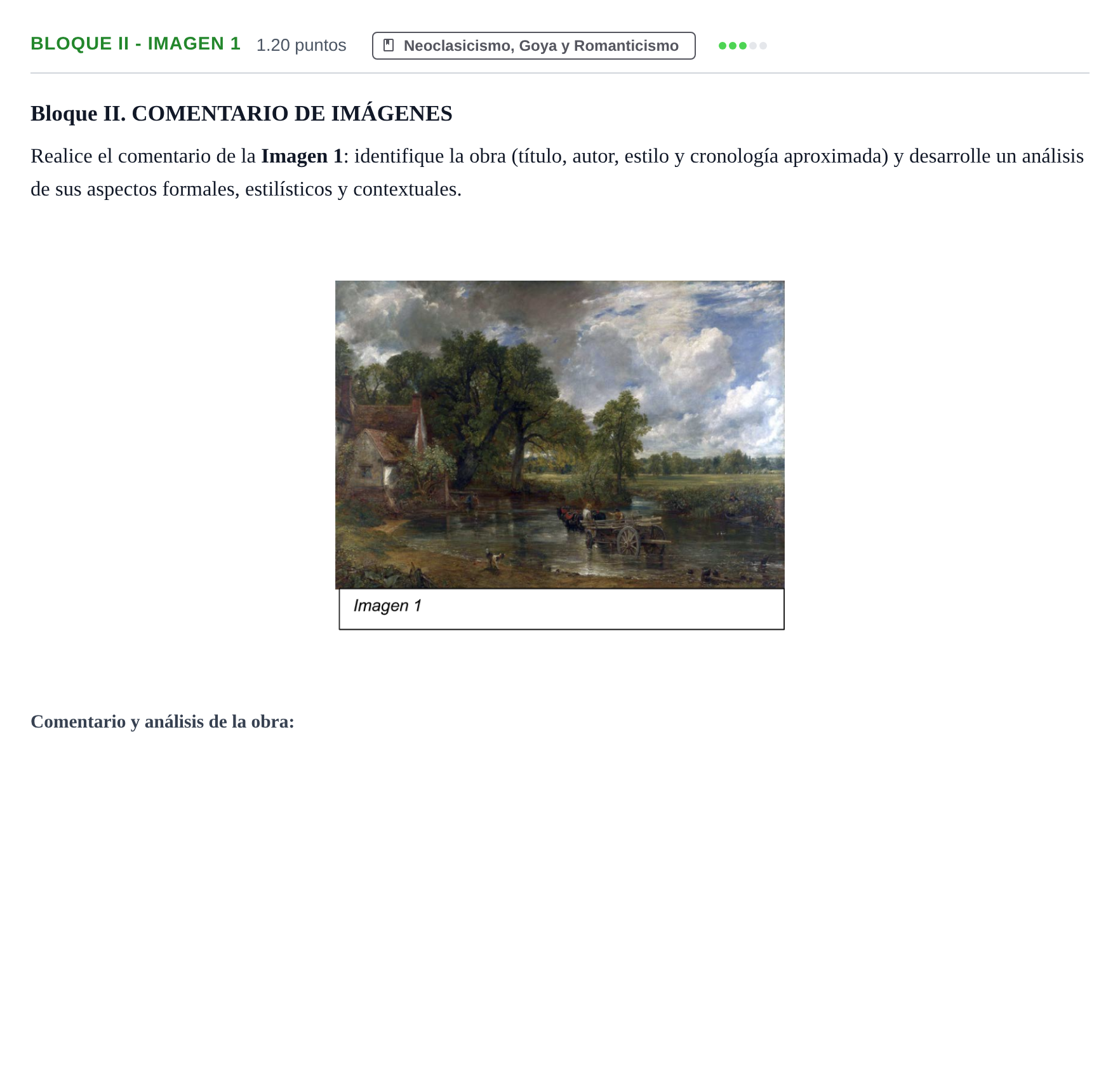 Enunciado: Bloque II - Imagen 1 · Fundamentos Artísticos PAU Murcia Ordinaria 2022