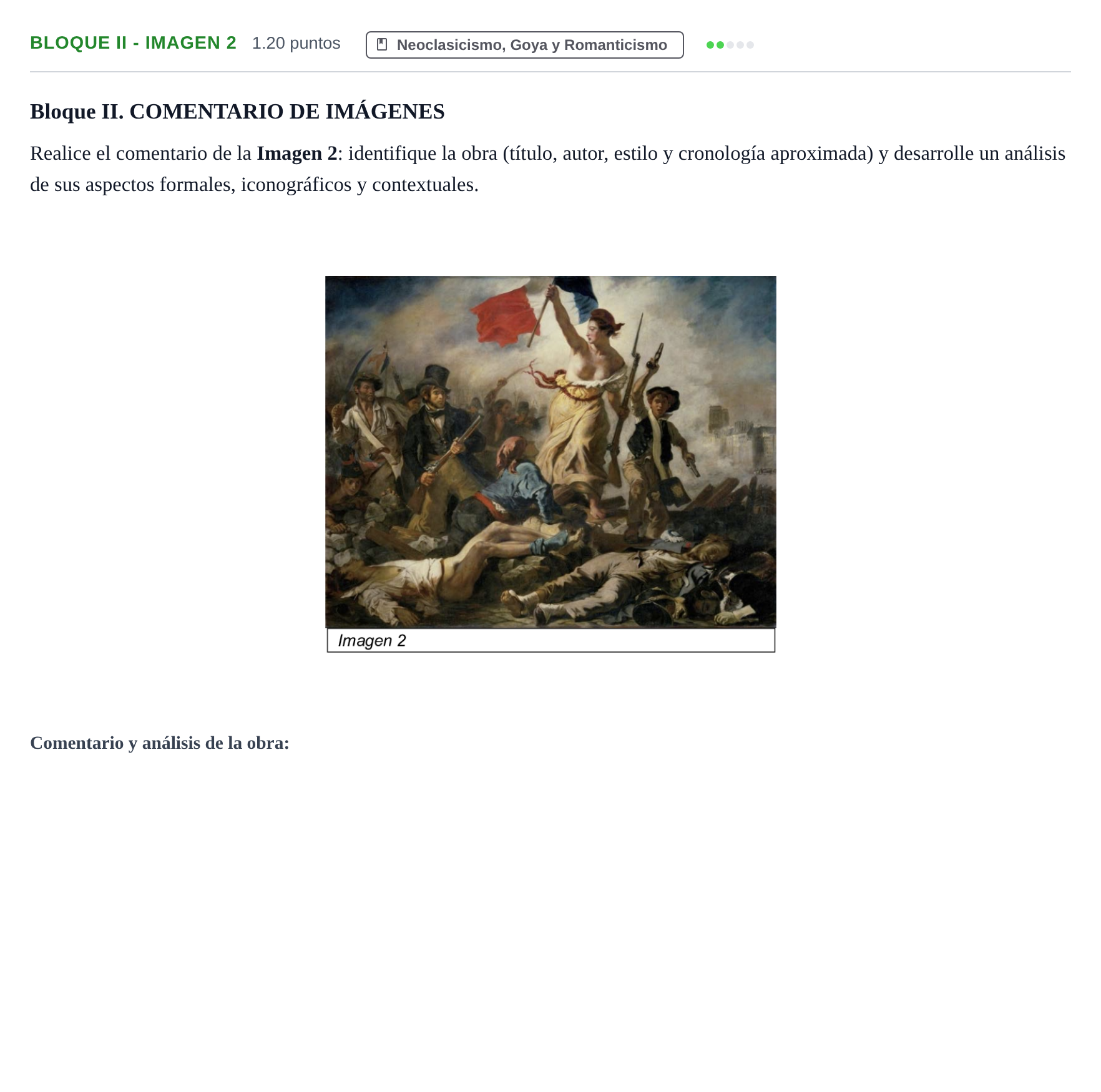 Enunciado: Bloque II - Imagen 2 · Fundamentos Artísticos PAU Murcia Ordinaria 2022