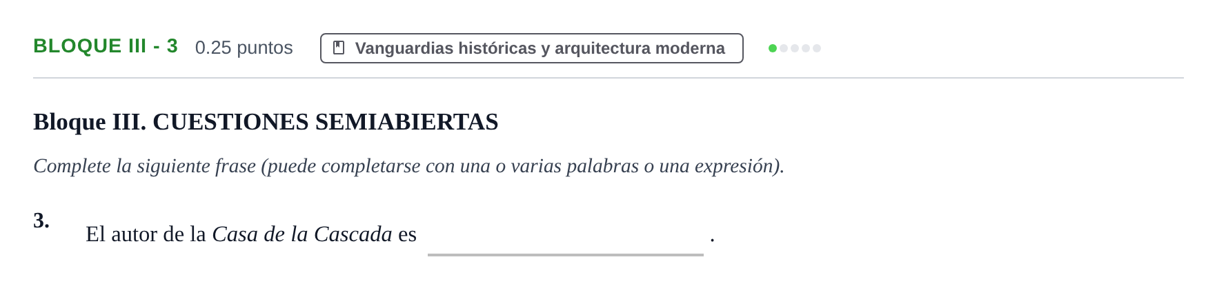 Enunciado: Bloque III - 3 · Fundamentos Artísticos PAU Murcia Ordinaria 2022