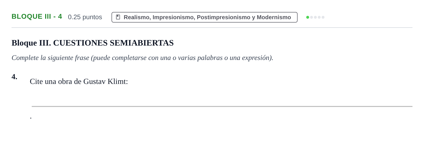 Enunciado: Bloque III - 4 · Fundamentos Artísticos PAU Murcia Ordinaria 2022