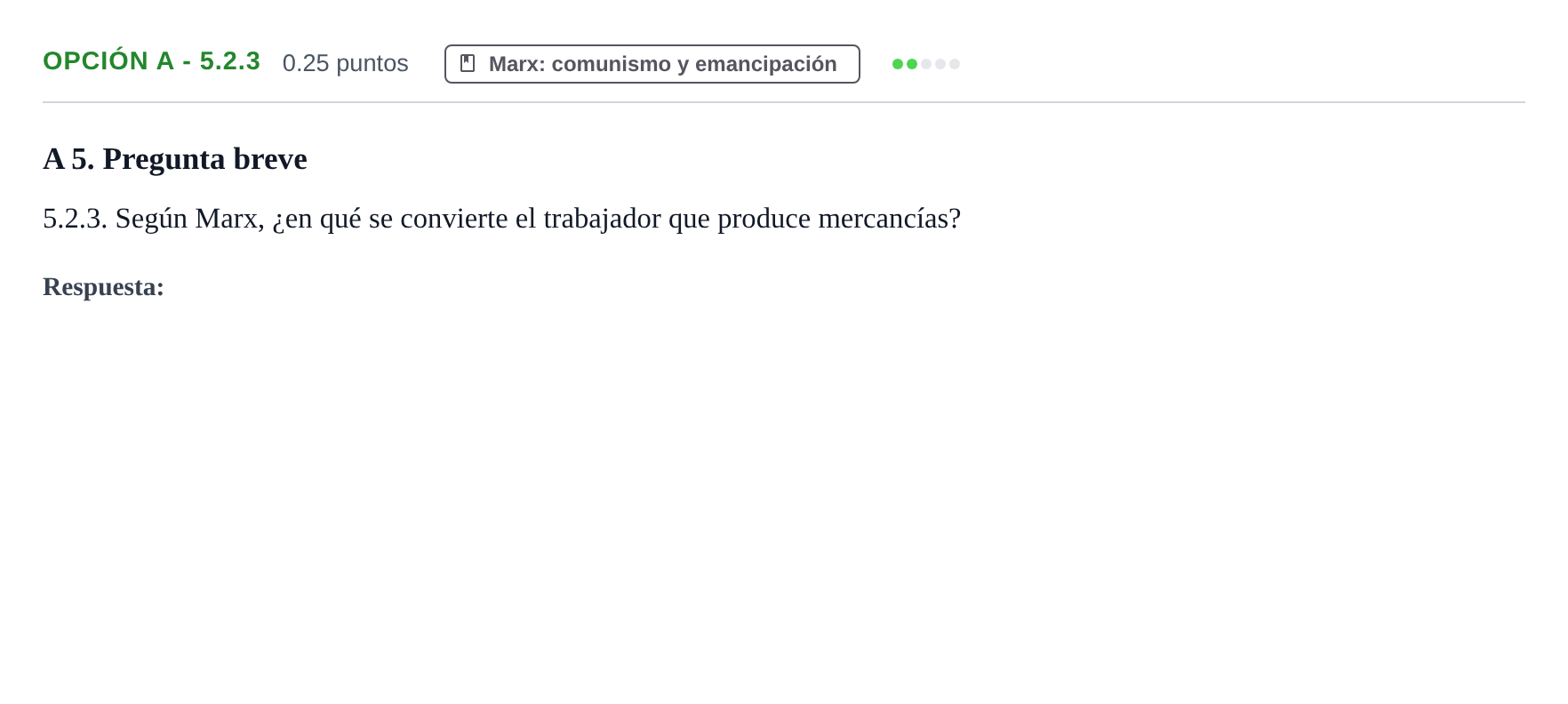 Enunciado: Opción A - 5.2.3 · Historia de la Filosofía PAU Murcia Ordinaria 2022
