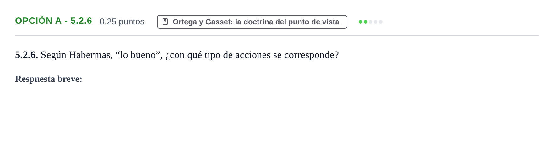Enunciado: Opción A - 5.2.6 · Historia de la Filosofía PAU Murcia Ordinaria 2022