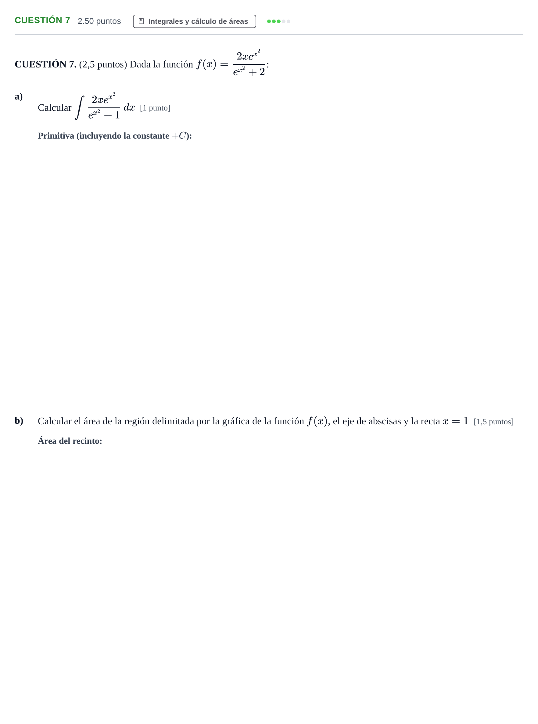 Enunciado: CUESTIÓN 7 · Matemáticas aplicadas a las Ciencias Sociales II PAU Murcia Ordinaria 2022