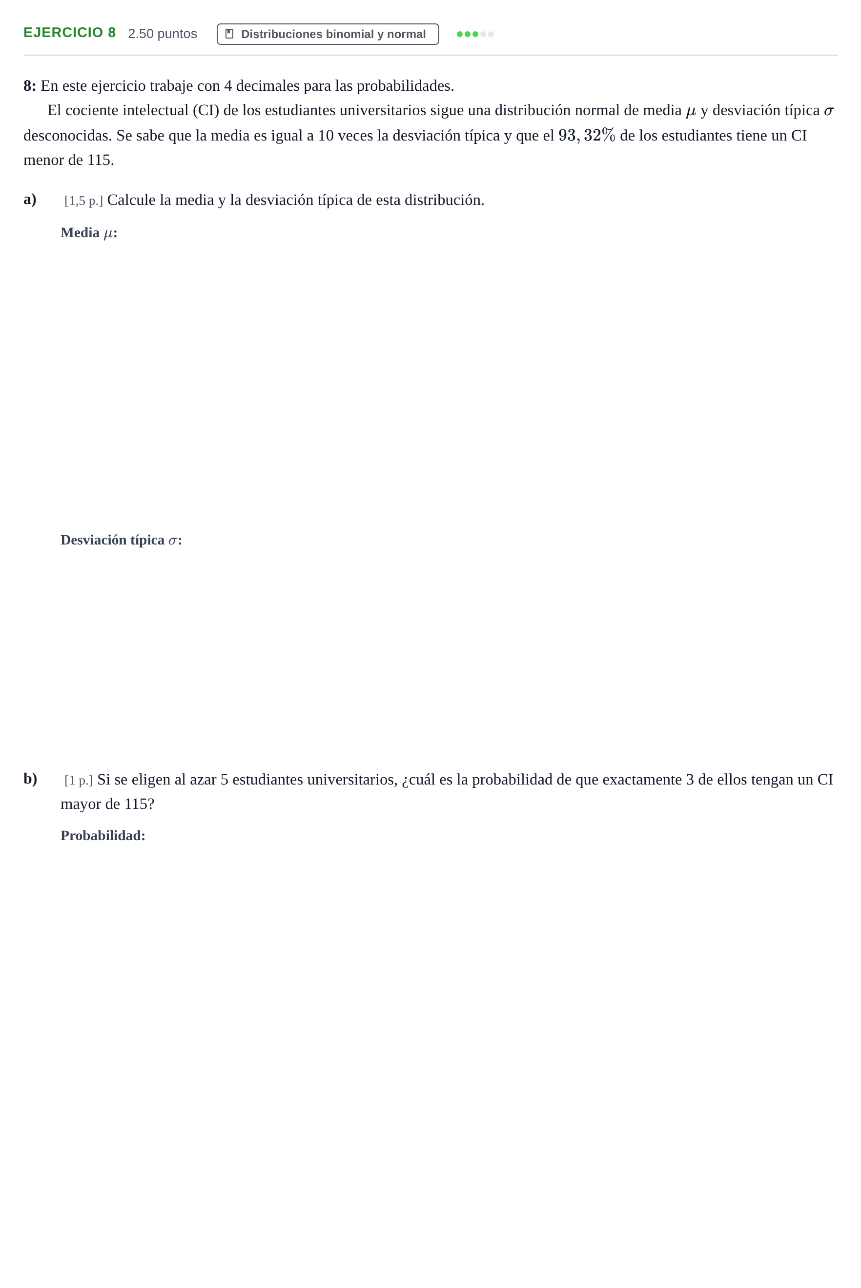 Enunciado: Problema 8 · Matemáticas II PAU Murcia Ordinaria 2022