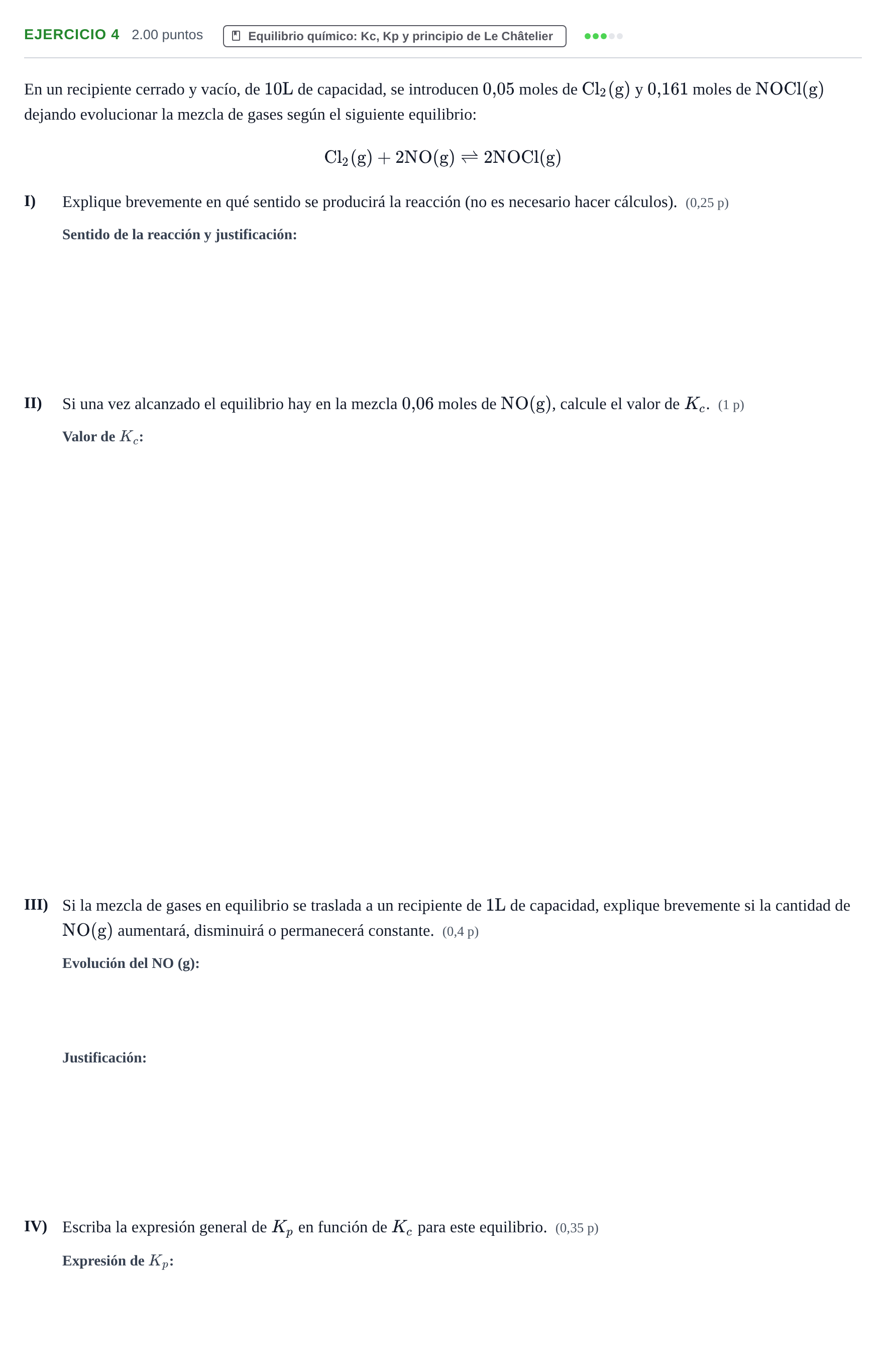 Enunciado: Problema 4 · Química PAU Murcia Ordinaria 2022