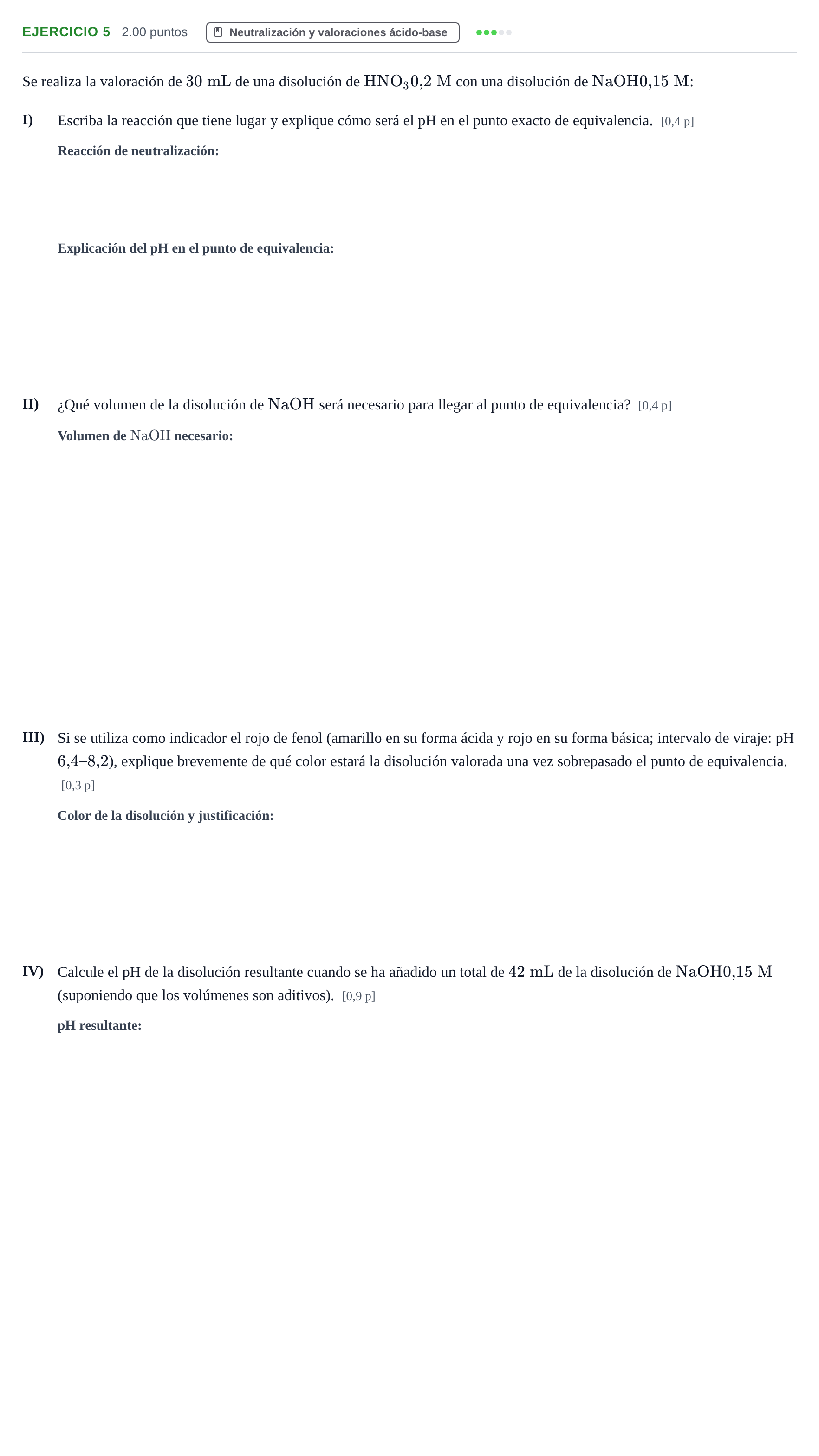 Enunciado: Problema 5 · Química PAU Murcia Ordinaria 2022