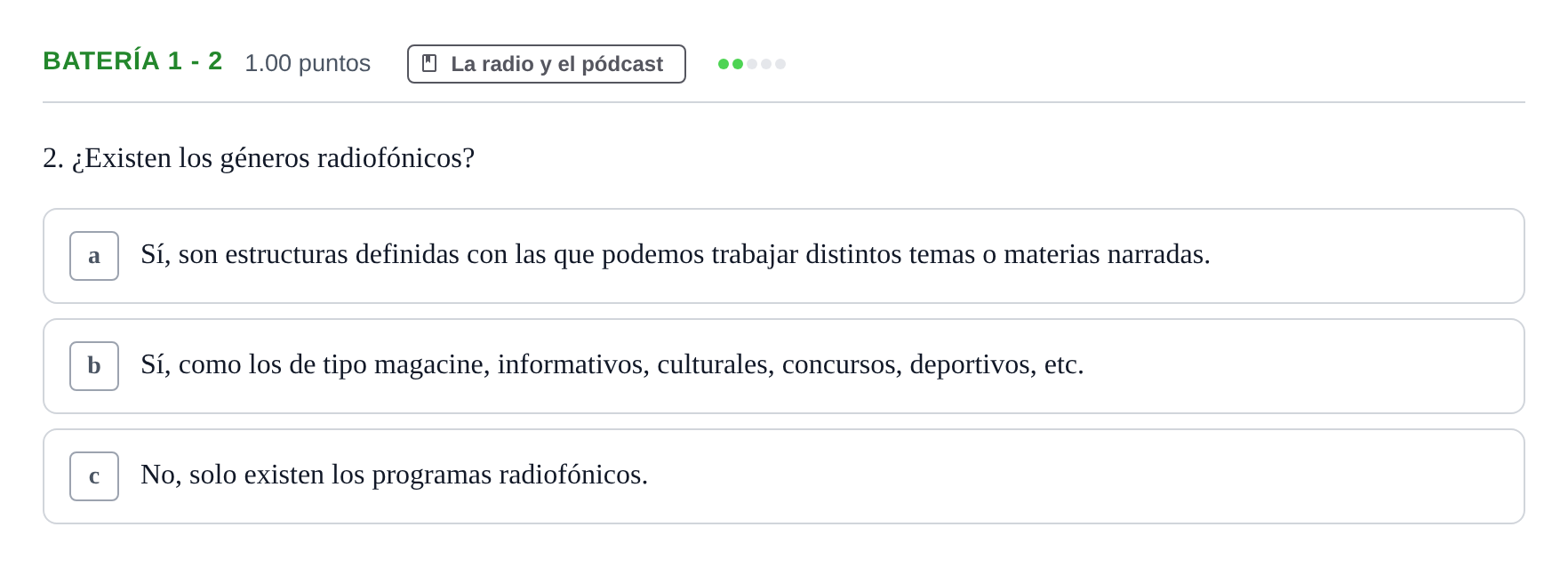 Enunciado: Ejercicio Batería 1 - 2 · Cultura Audiovisual II PAU Murcia Extraordinaria 2022