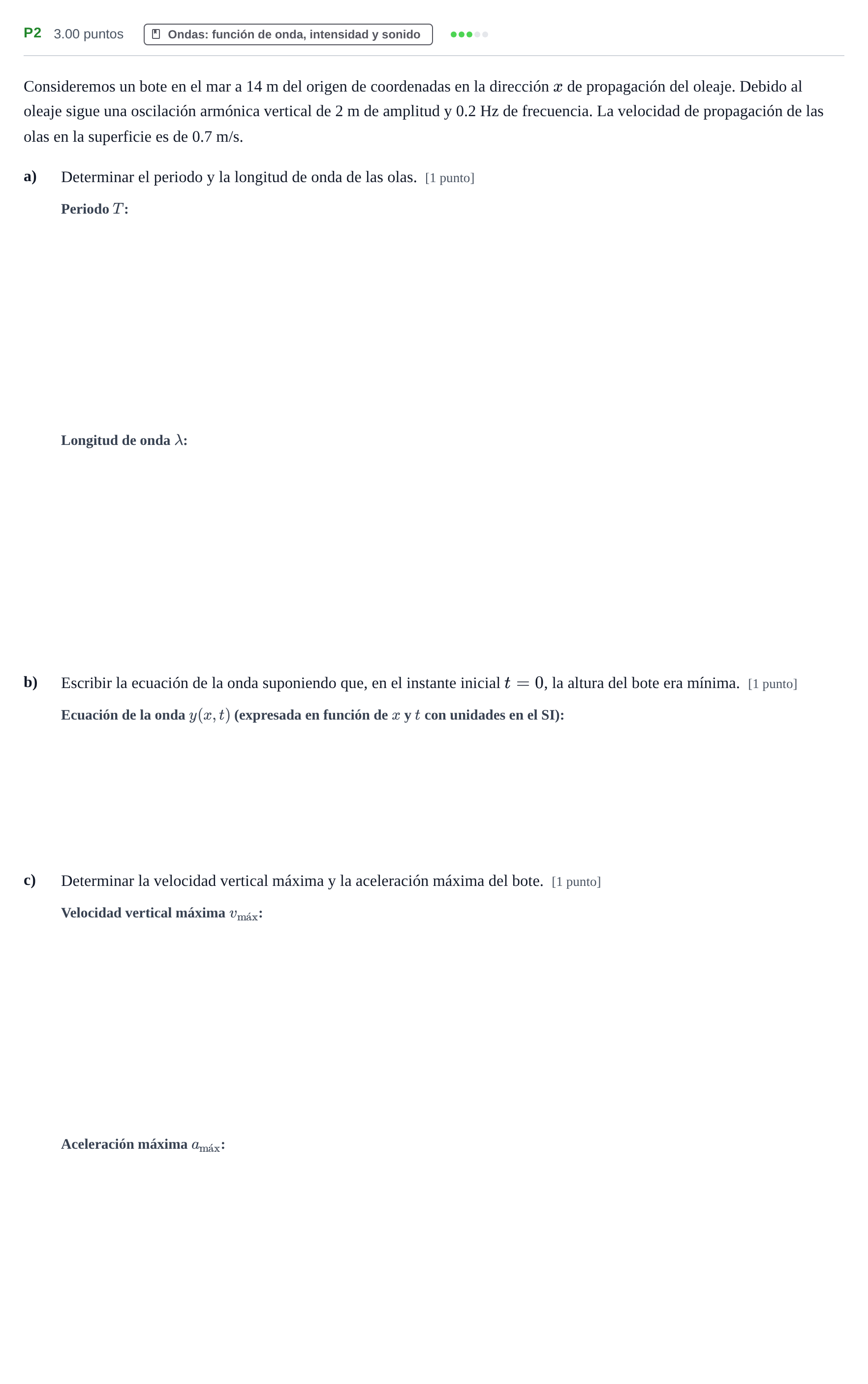 Enunciado: Ejercicio P2 · Física PAU Murcia Extraordinaria 2022