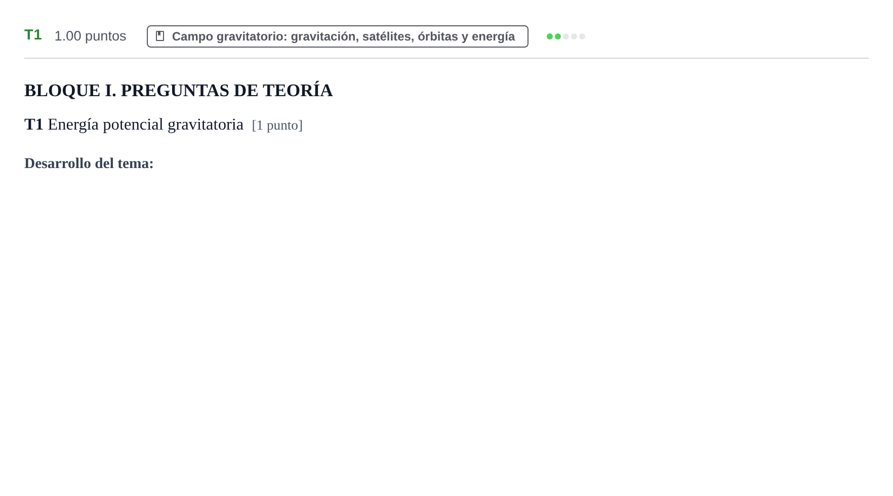 Enunciado: Ejercicio T1 · Física PAU Murcia Extraordinaria 2022