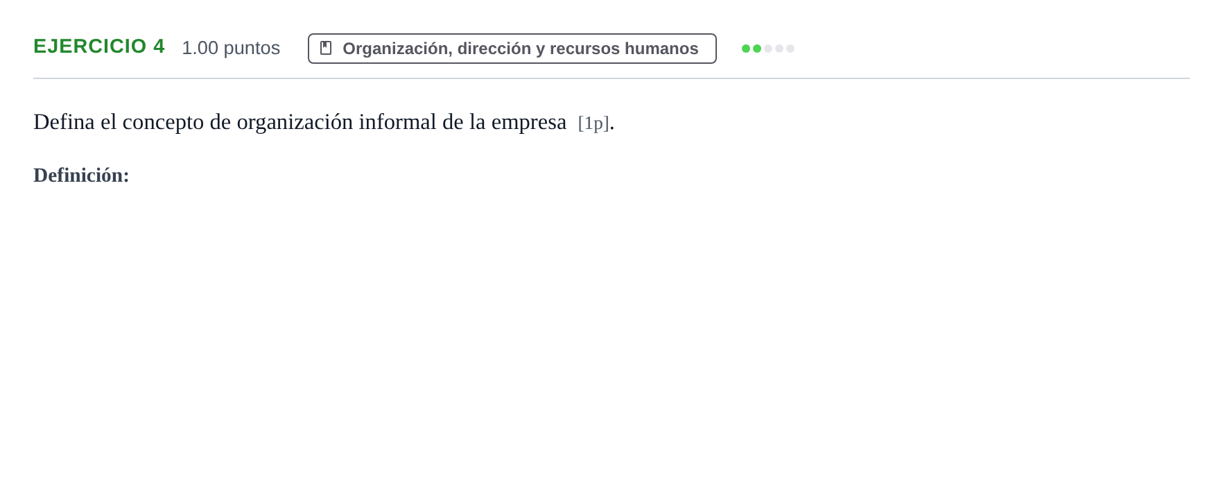 Enunciado: Problema 4 · Empresa y Diseño de Modelos de Negocio PAU Murcia Extraordinaria 2022