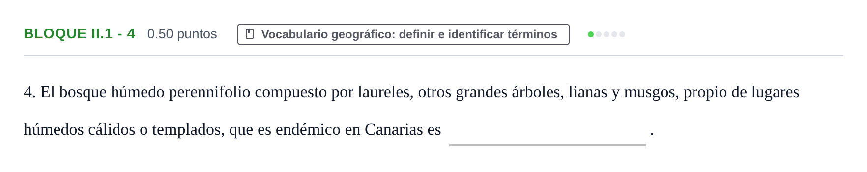 Enunciado: Bloque II.1 - 4 · Geografía PAU Murcia Extraordinaria 2022