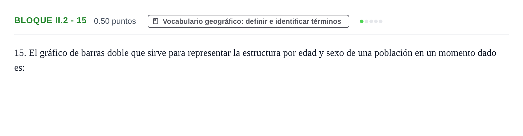 Enunciado: Bloque II.2 - 15 · Geografía PAU Murcia Extraordinaria 2022