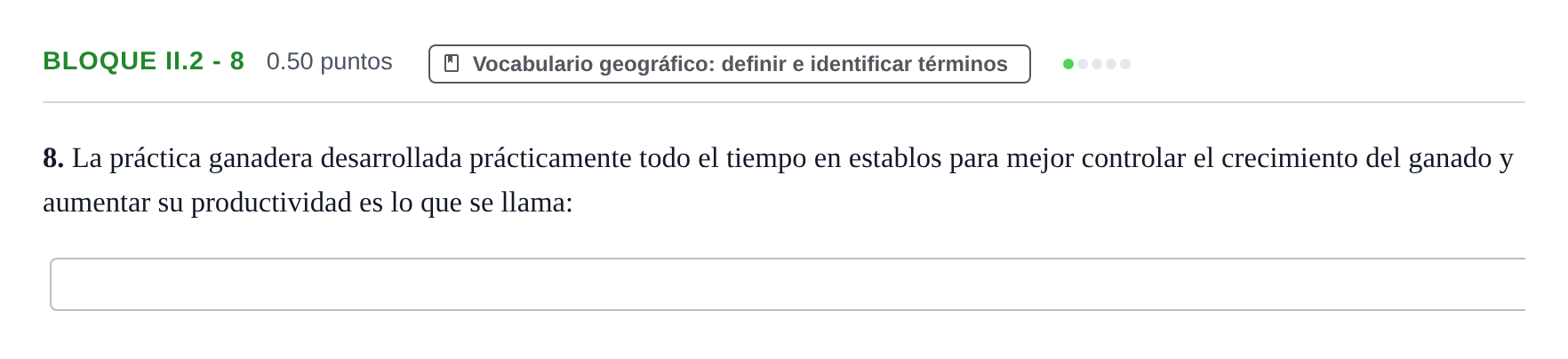 Enunciado: Bloque II.2 - 8 · Geografía PAU Murcia Extraordinaria 2022