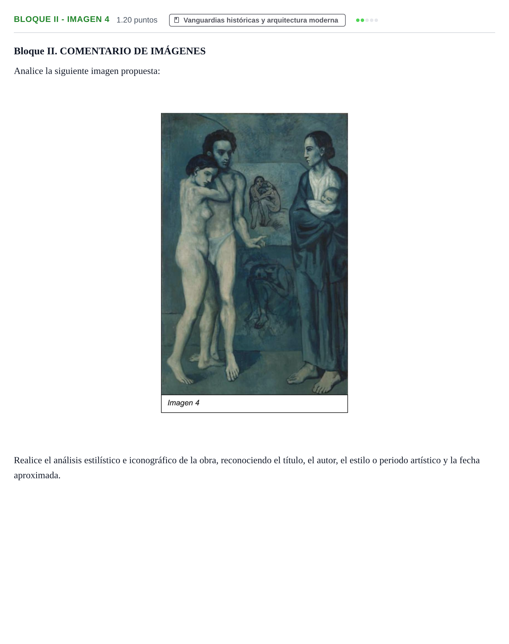 Enunciado: Bloque II - Imagen 4 · Fundamentos Artísticos PAU Murcia Extraordinaria 2022
