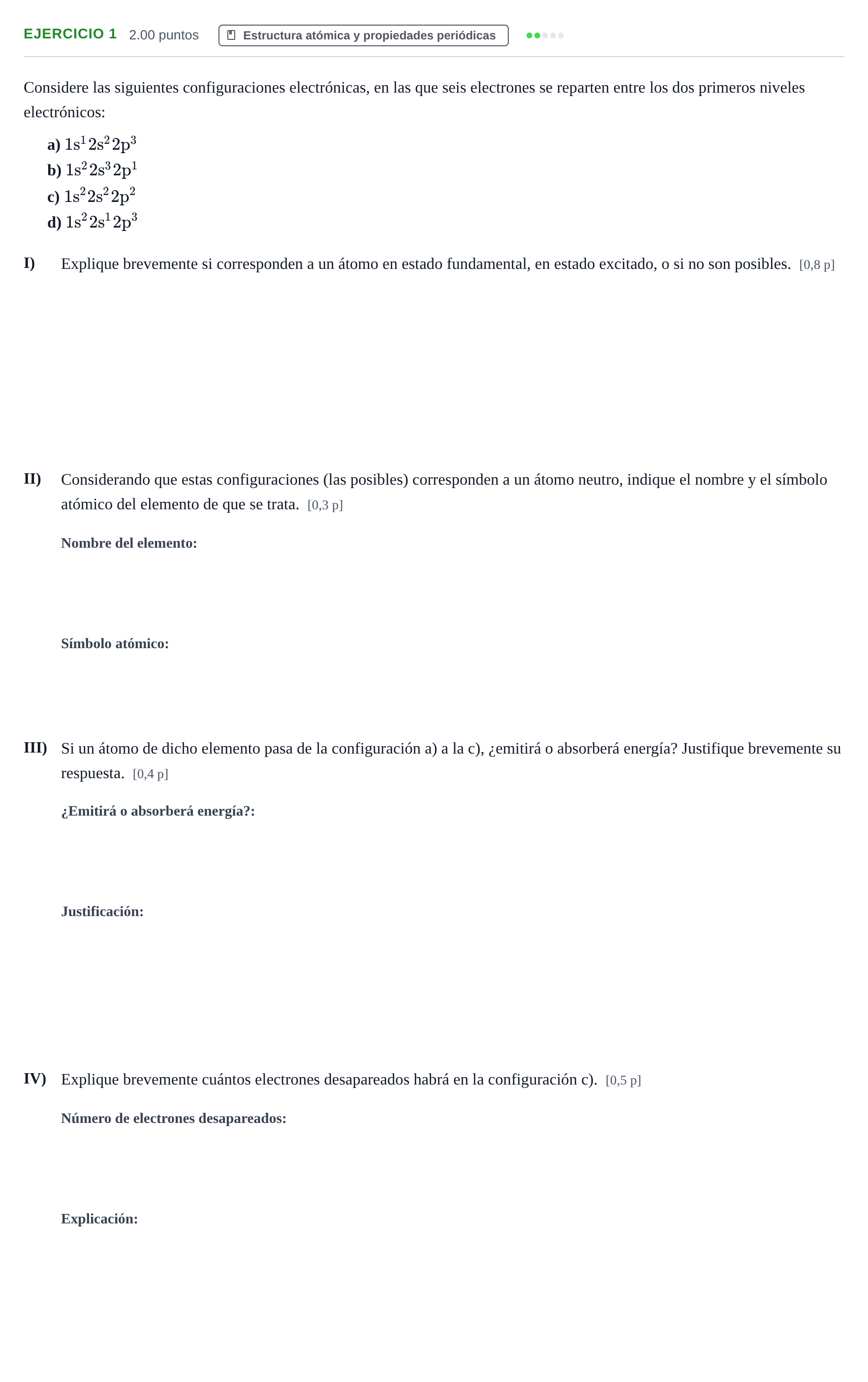 Enunciado: Problema 1 · Química PAU Murcia Extraordinaria 2022