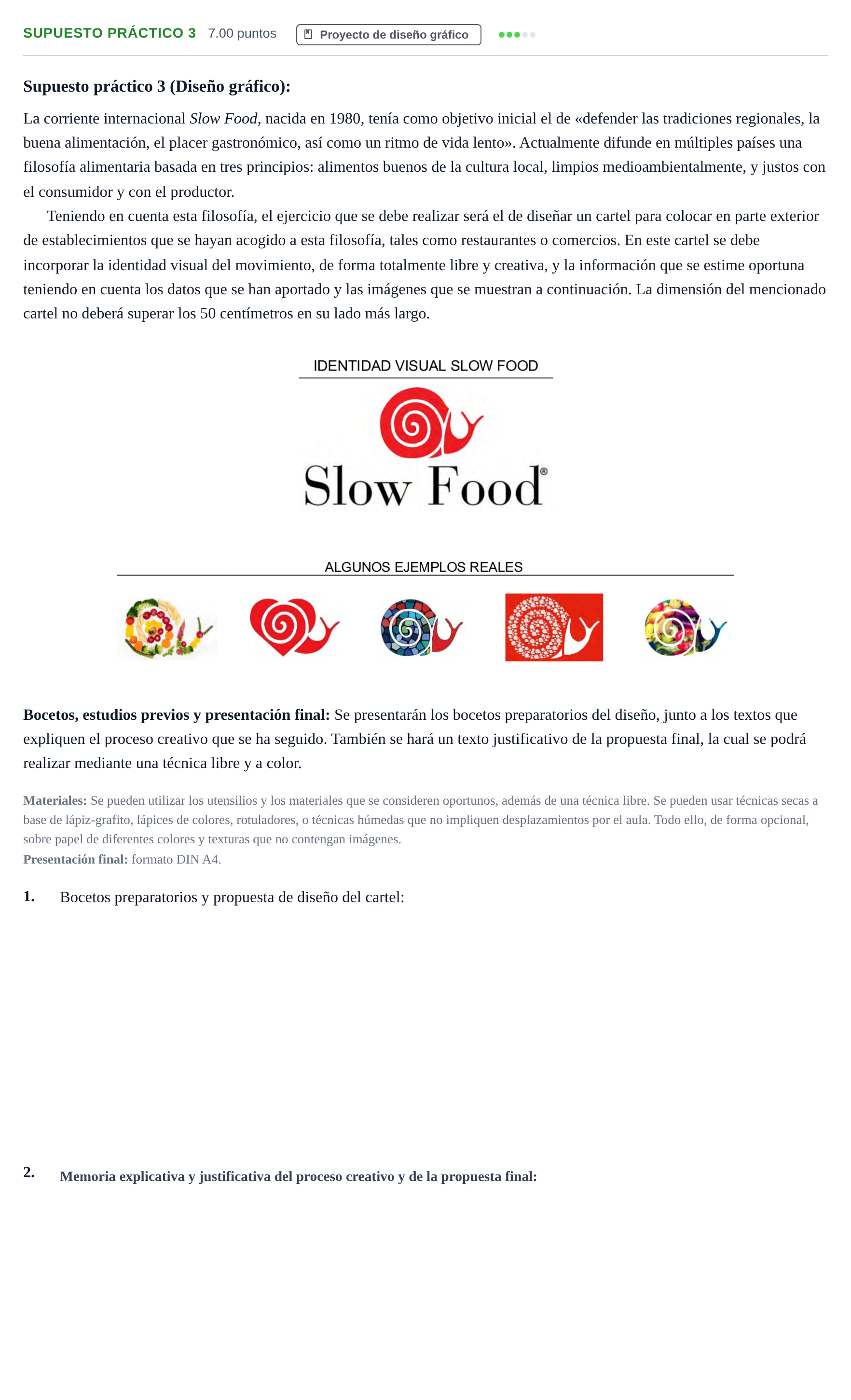 Enunciado: Ejercicio Supuesto práctico 3 · Diseño PAU Murcia Ordinaria 2021