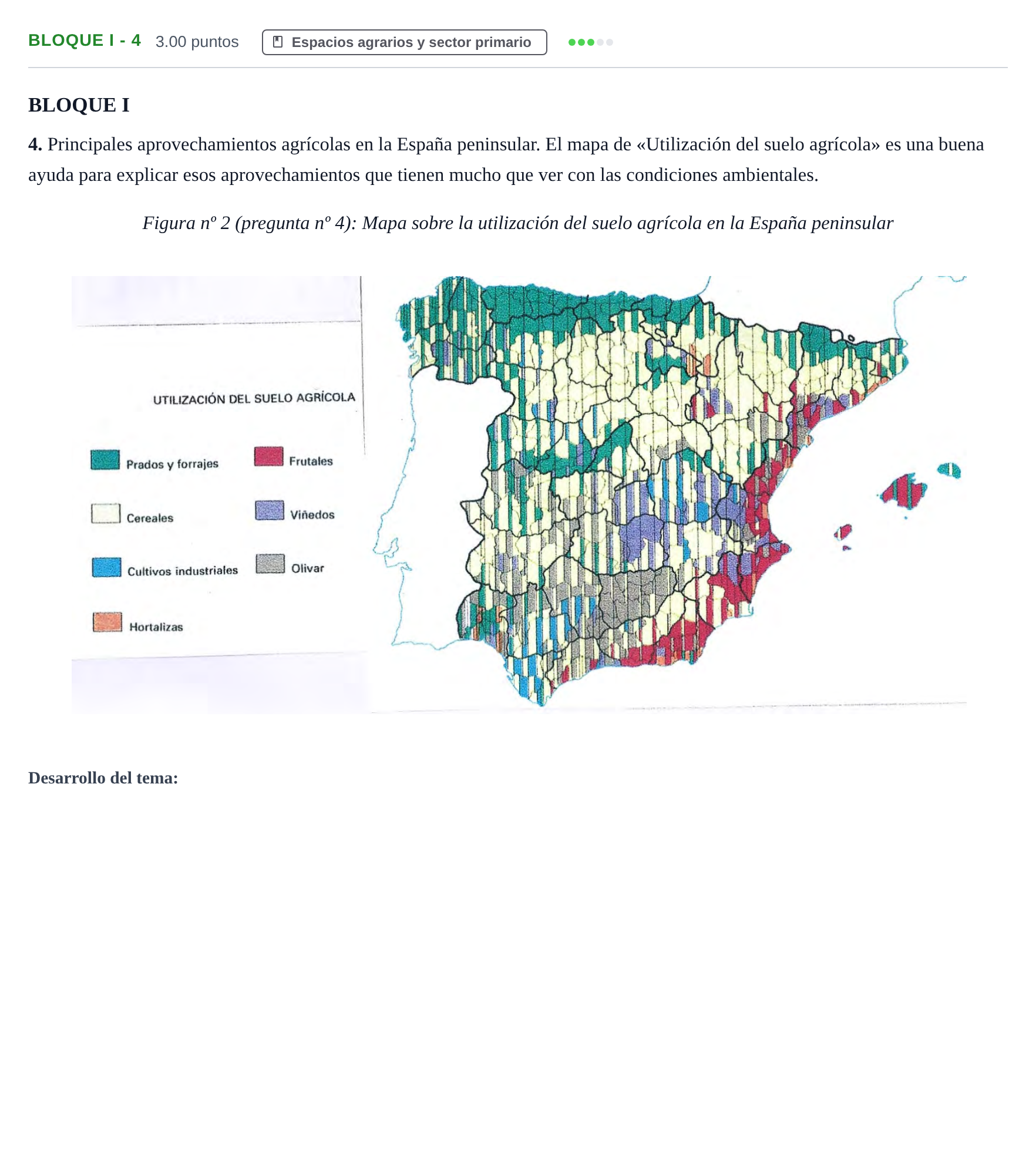 Enunciado: Bloque I - 4 · Geografía PAU Murcia Ordinaria 2021