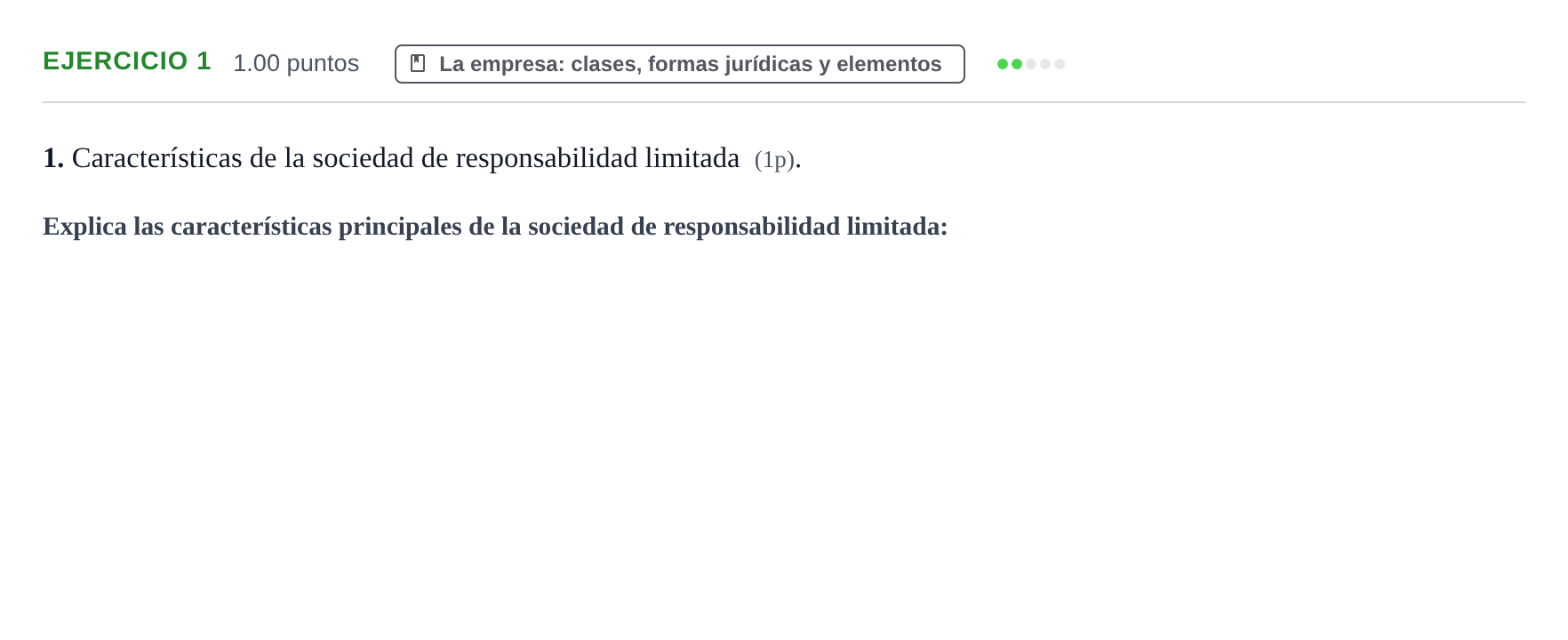 Enunciado: Problema 1 · Empresa y Diseño de Modelos de Negocio PAU Murcia Ordinaria 2021