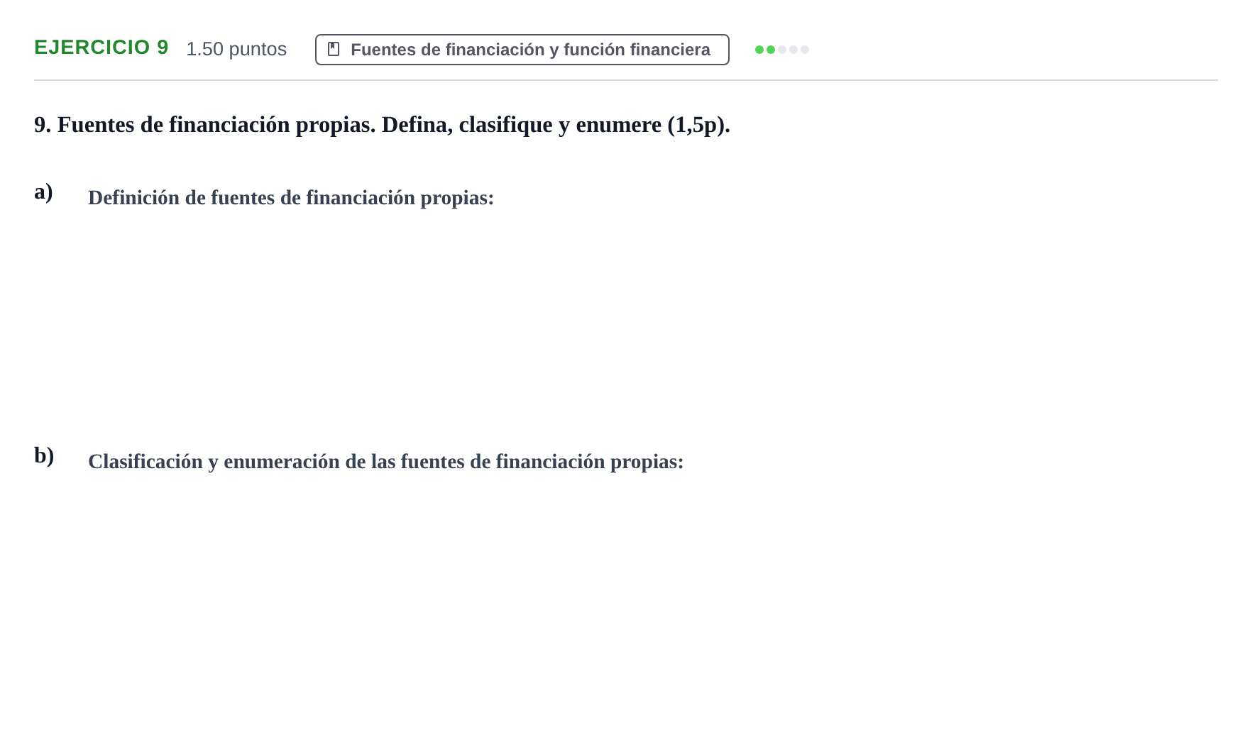 Enunciado: Problema 9 · Empresa y Diseño de Modelos de Negocio PAU Murcia Ordinaria 2021