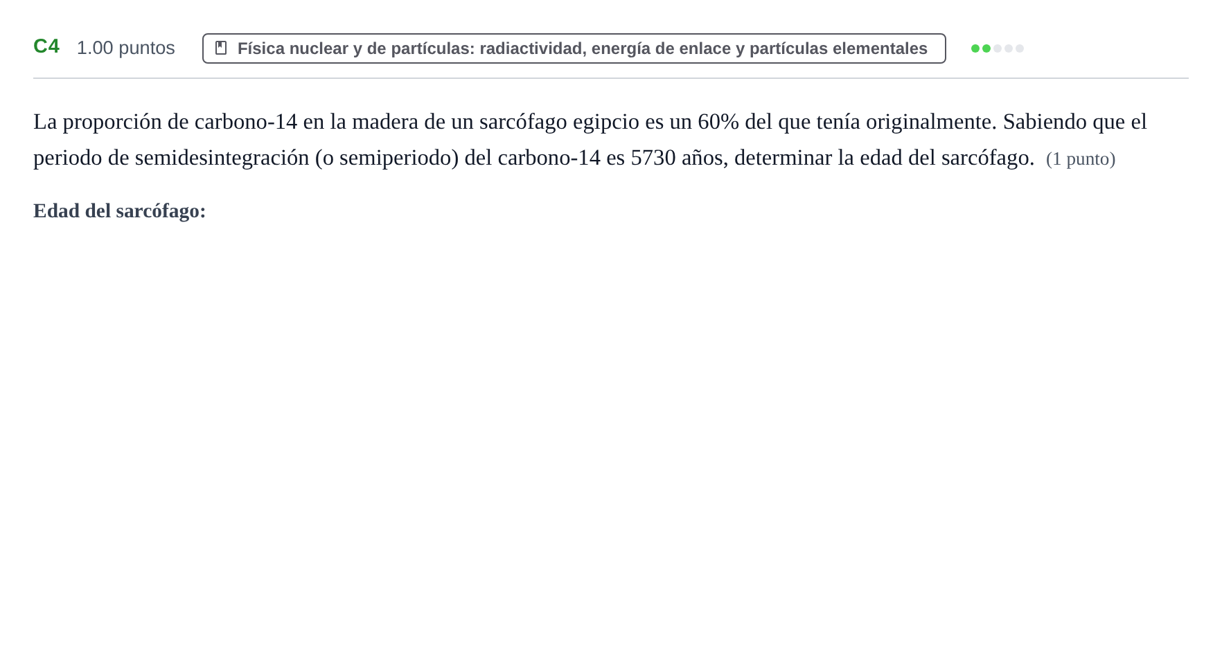 Enunciado: Ejercicio C4 · Física PAU Murcia Ordinaria 2021