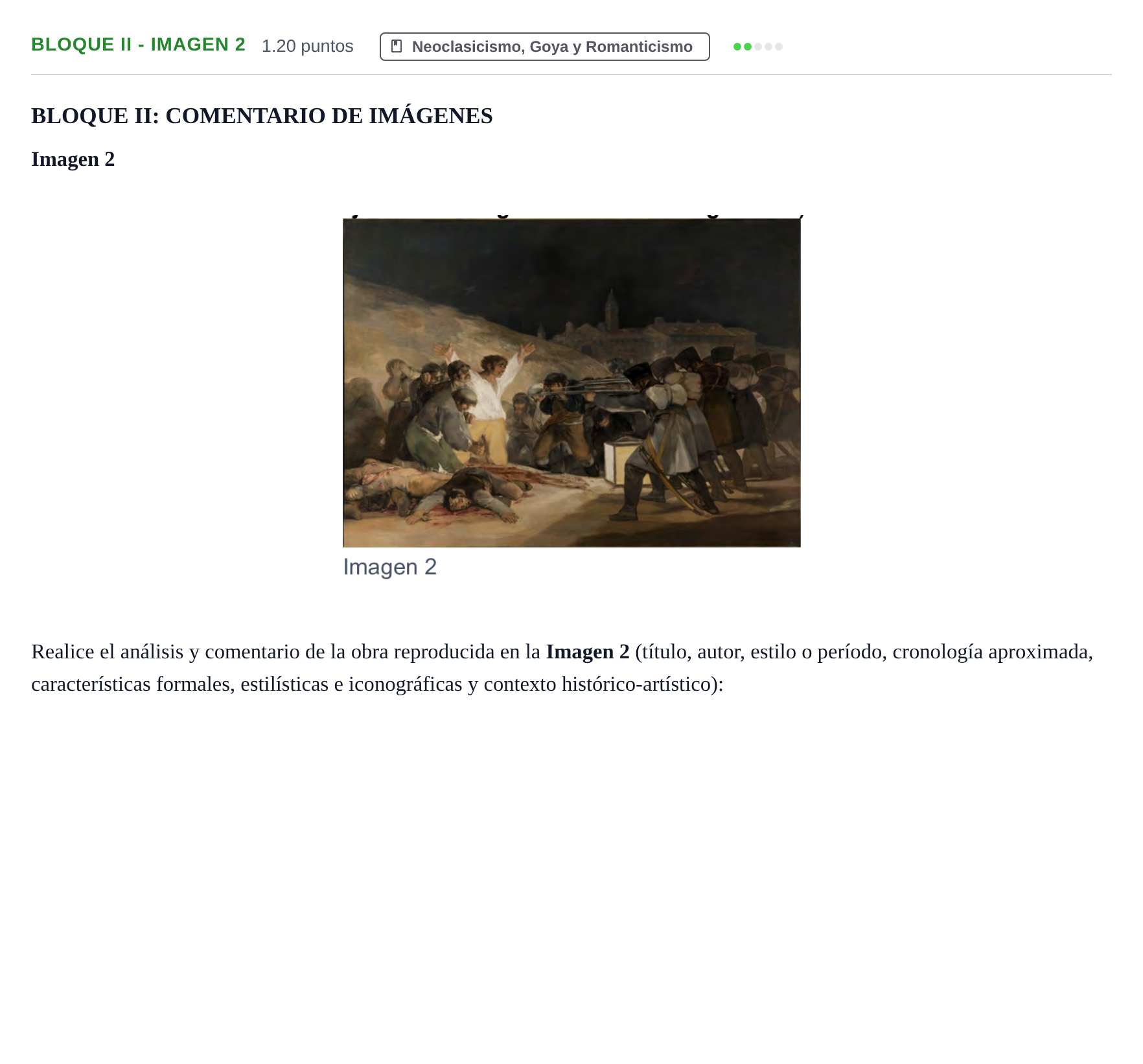 Enunciado: Bloque II - Imagen 2 · Fundamentos Artísticos PAU Murcia Ordinaria 2021