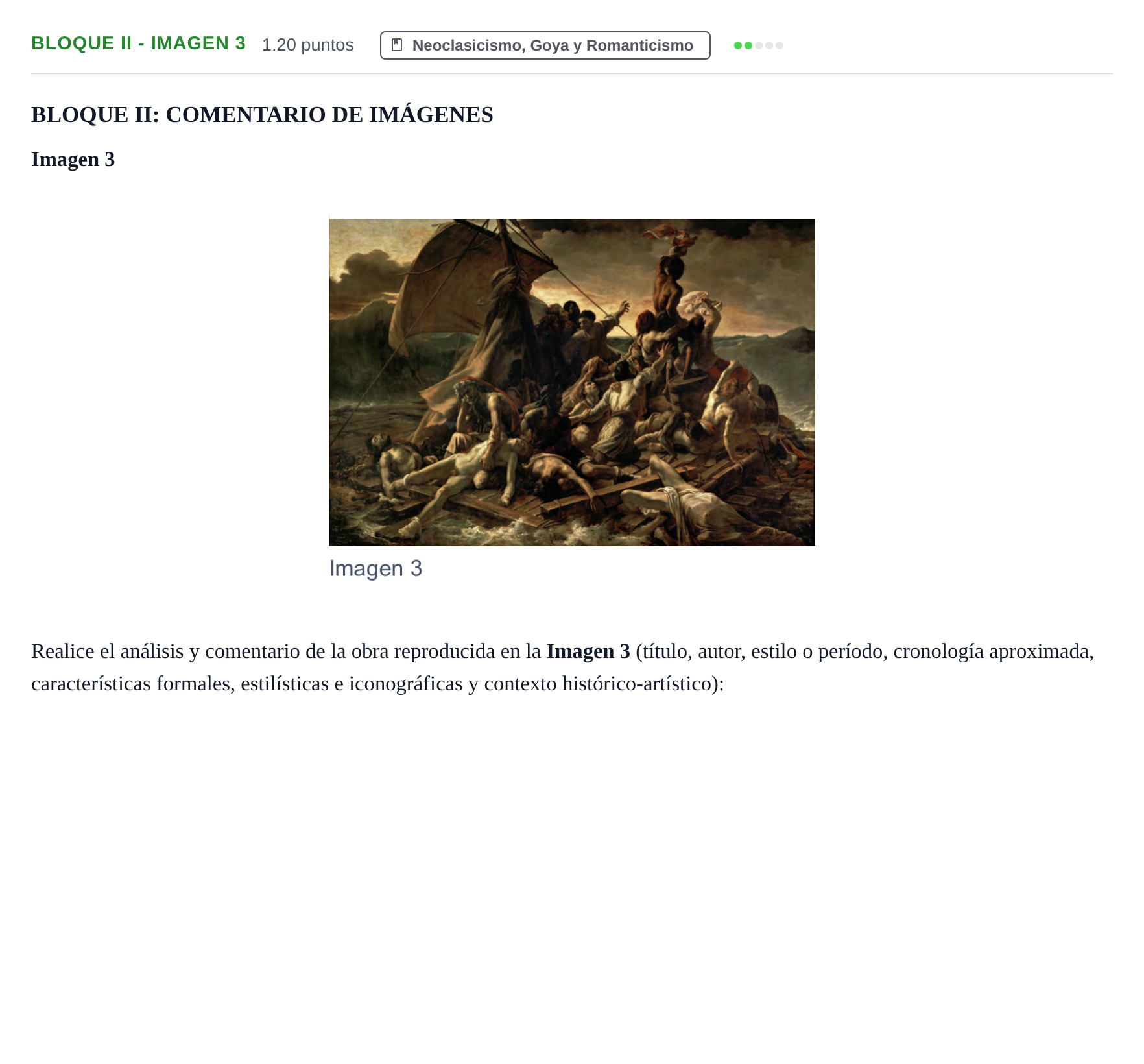 Enunciado: Bloque II - Imagen 3 · Fundamentos Artísticos PAU Murcia Ordinaria 2021