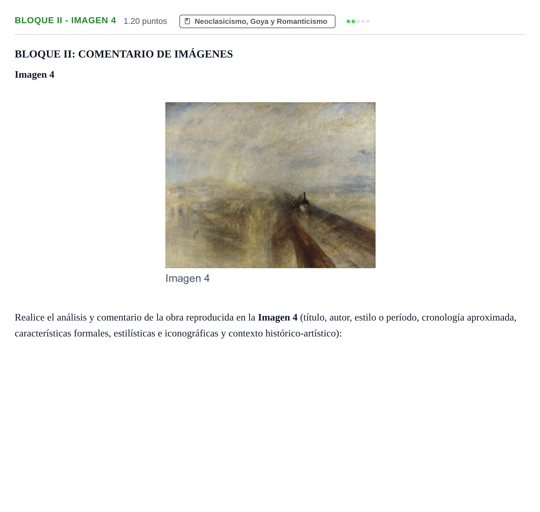 Enunciado: Bloque II - Imagen 4 · Fundamentos Artísticos PAU Murcia Ordinaria 2021