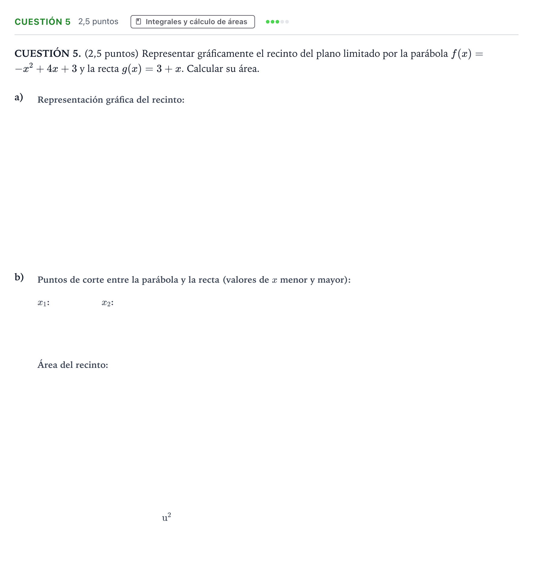 Enunciado: Cuestión 5 · Matemáticas aplicadas a las Ciencias Sociales II PAU Murcia Ordinaria 2021