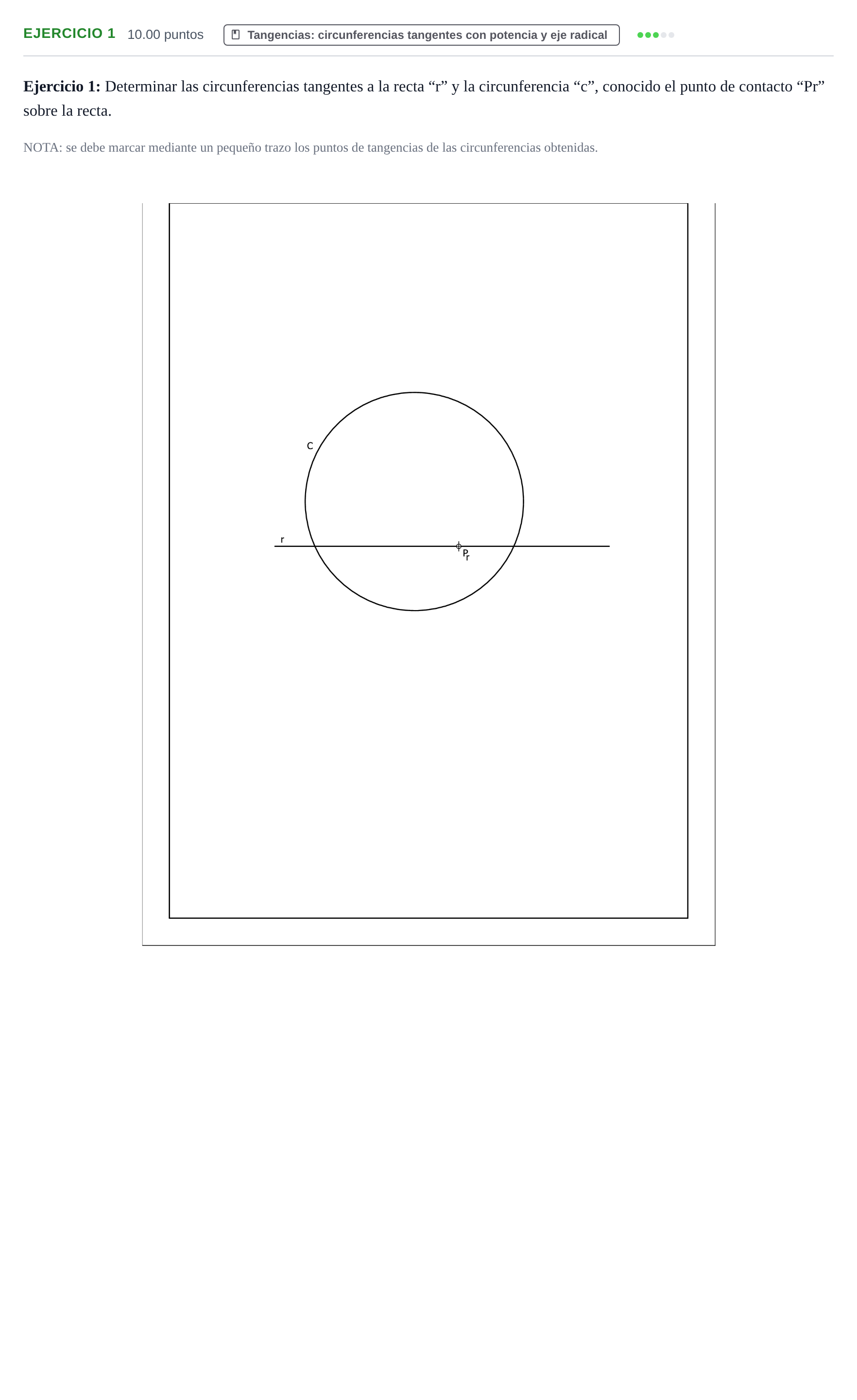 Enunciado: Ejercicio 1 · Dibujo técnico II PAU Murcia Extraordinaria 2021