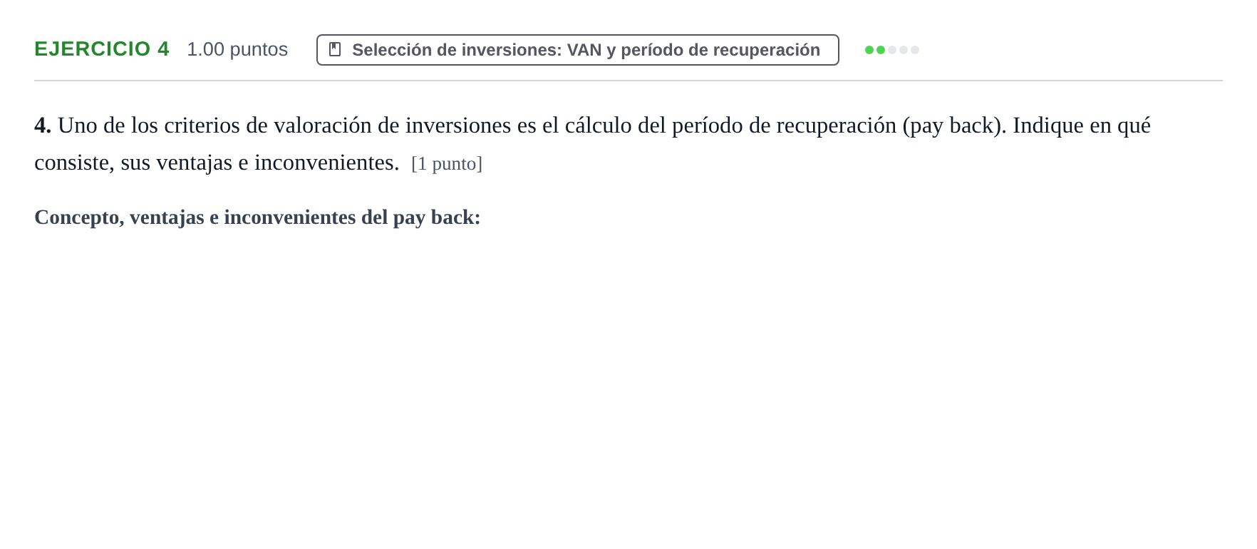 Enunciado: Problema 4 · Empresa y Diseño de Modelos de Negocio PAU Murcia Extraordinaria 2021