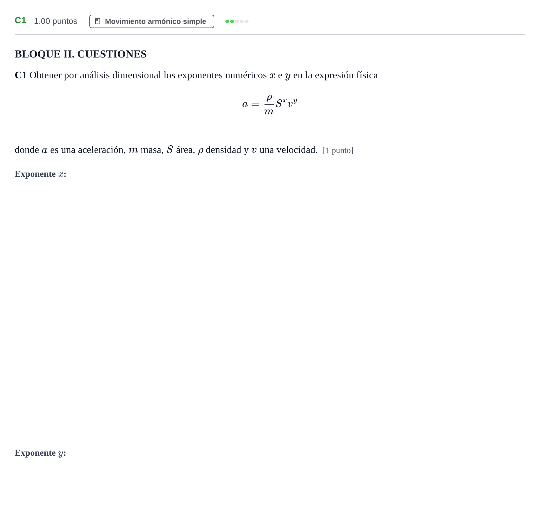 Enunciado: Ejercicio C1 · Física PAU Murcia Extraordinaria 2021