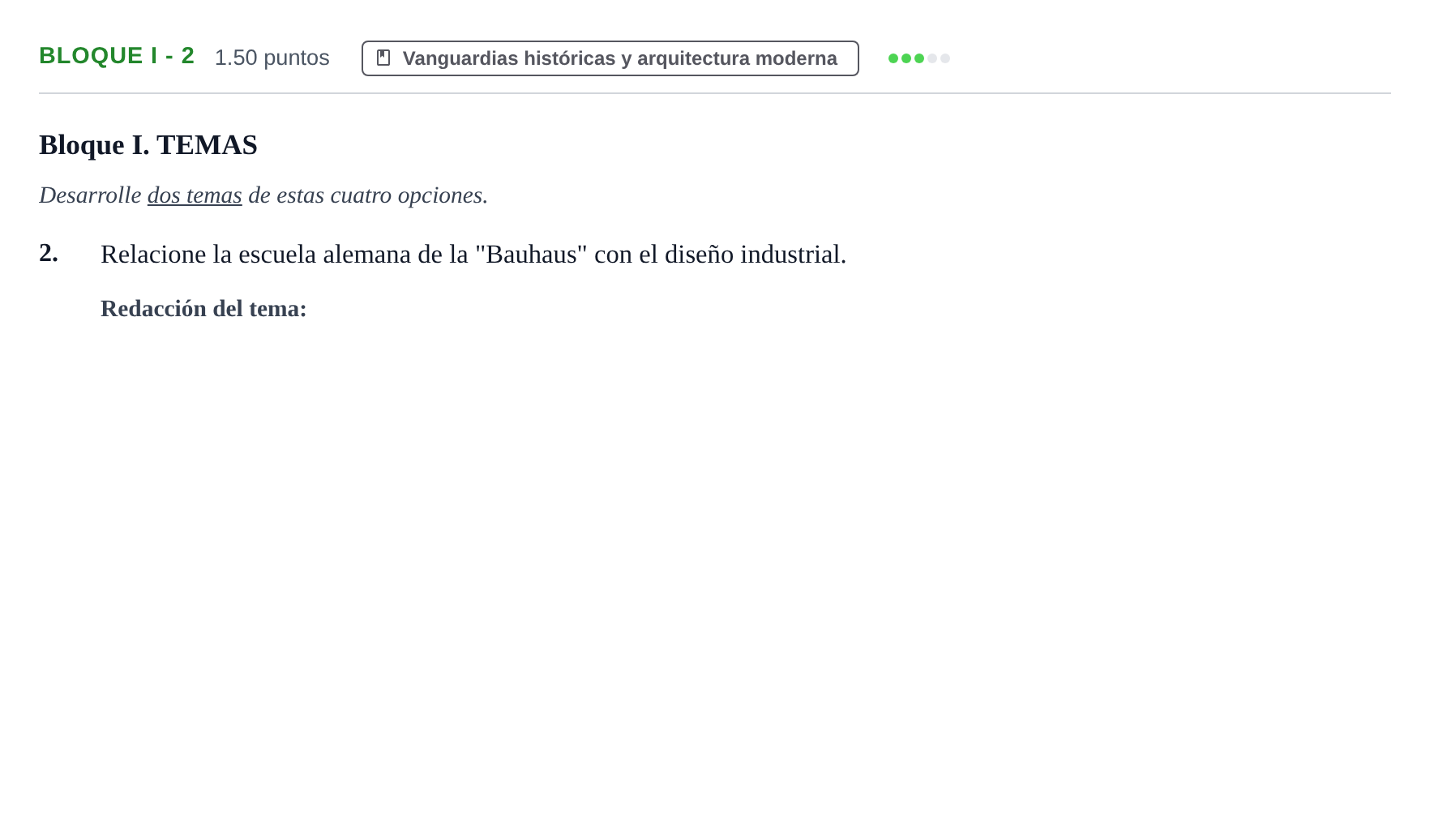 Enunciado: Bloque I - 2 · Fundamentos Artísticos PAU Murcia Extraordinaria 2021
