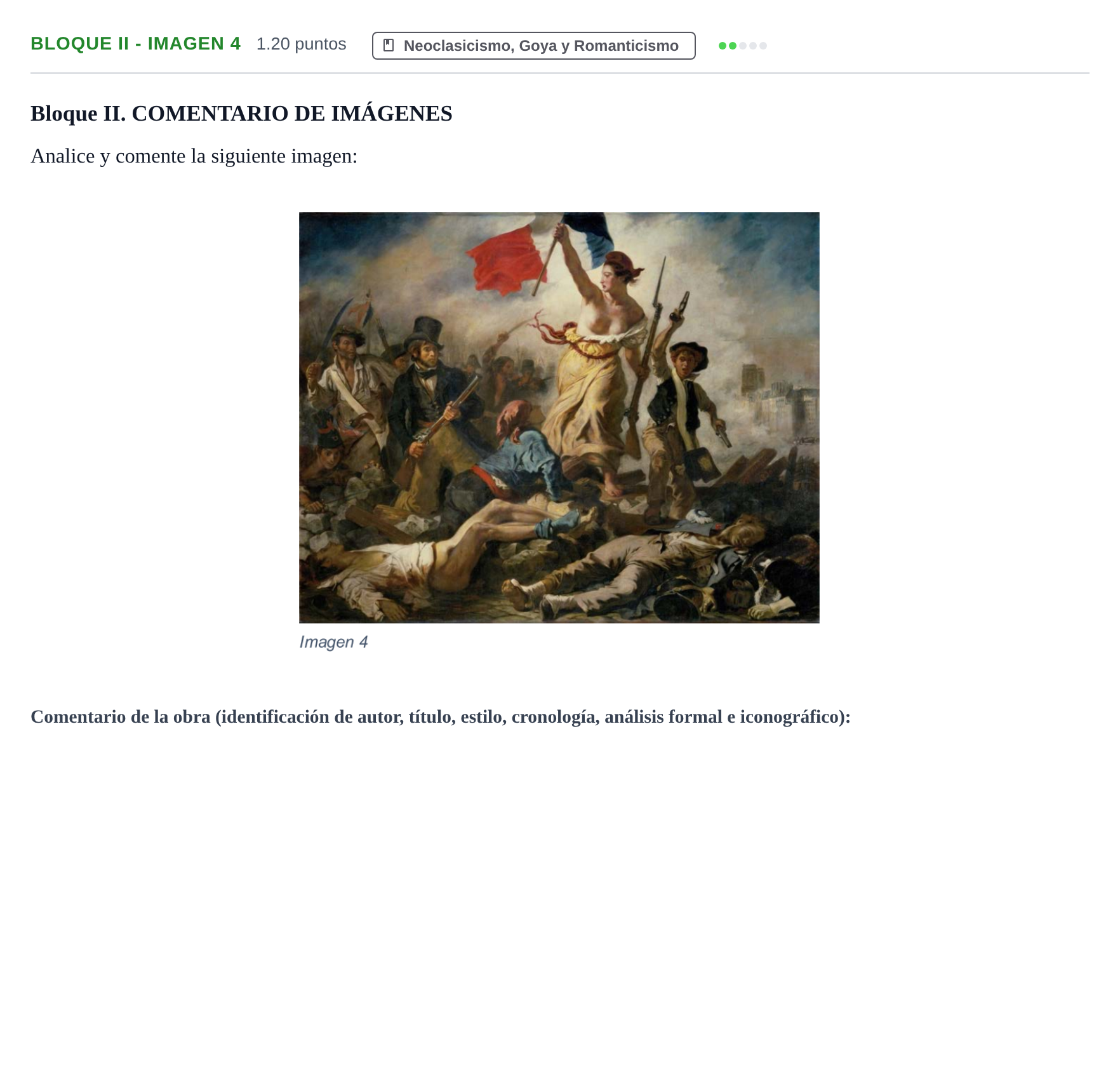 Enunciado: Bloque II - Imagen 4 · Fundamentos Artísticos PAU Murcia Extraordinaria 2021