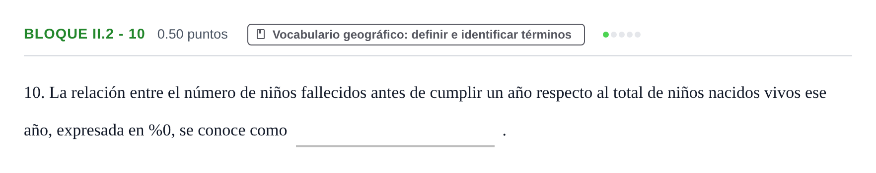 Enunciado: Bloque II.2 - 10 · Geografía PAU Murcia Extraordinaria 2021
