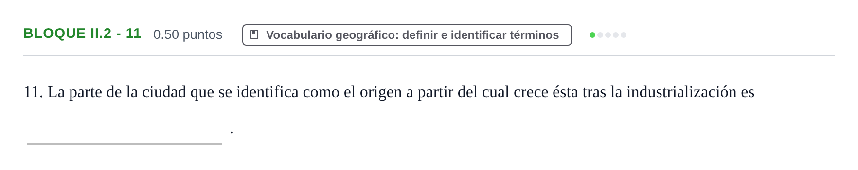 Enunciado: Bloque II.2 - 11 · Geografía PAU Murcia Extraordinaria 2021