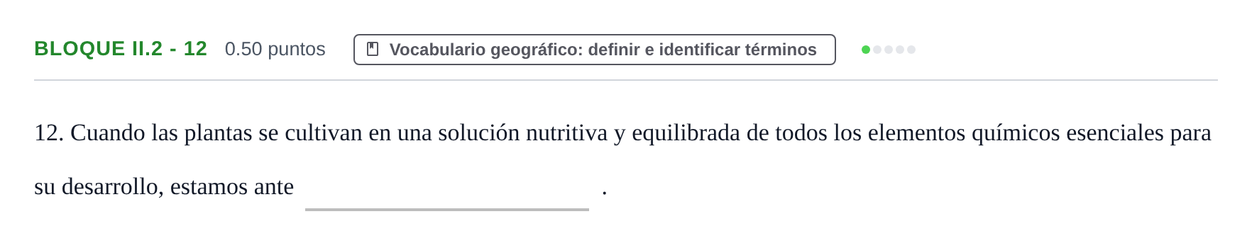 Enunciado: Bloque II.2 - 12 · Geografía PAU Murcia Extraordinaria 2021