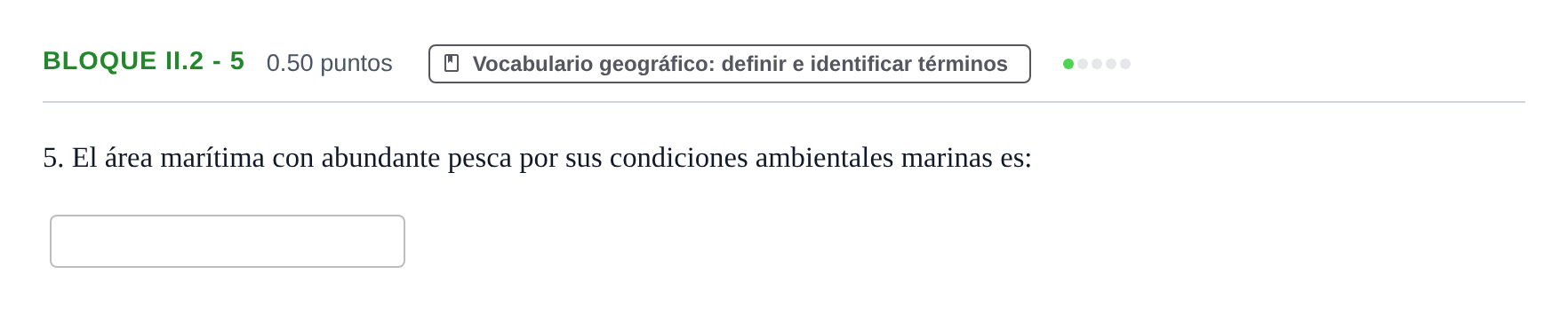Enunciado: Bloque II.2 - 5 · Geografía PAU Murcia Extraordinaria 2021