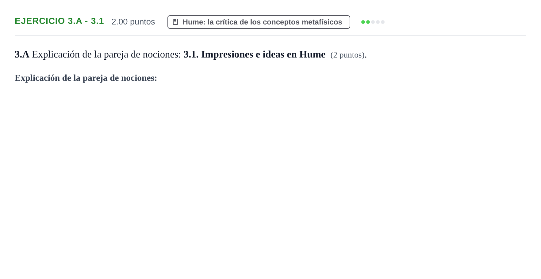 Enunciado: Ejercicio 3.A - 3.1 · Historia de la Filosofía PAU Murcia Extraordinaria 2021