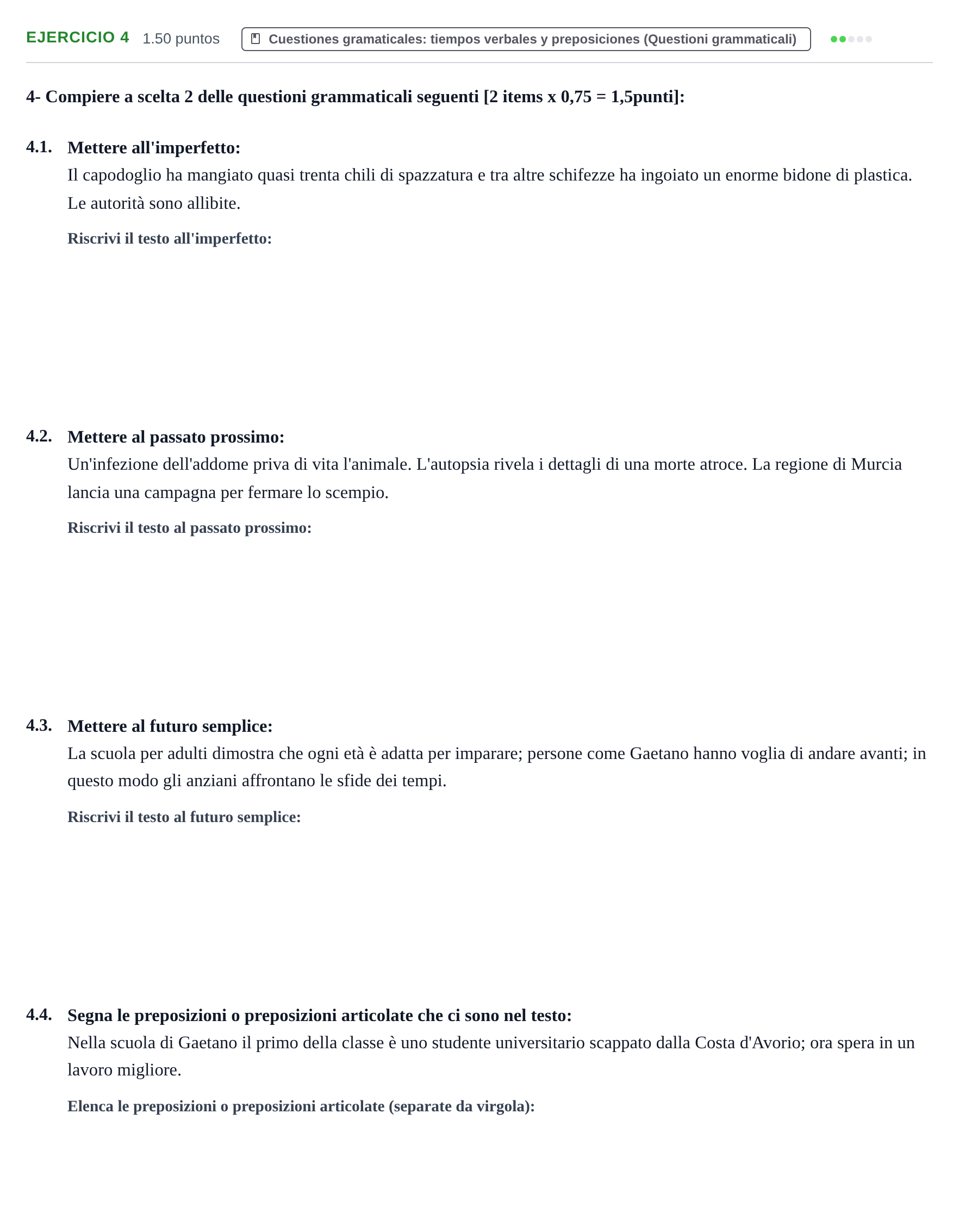 Enunciado: Problema 4 · Italiano PAU Murcia Extraordinaria 2021