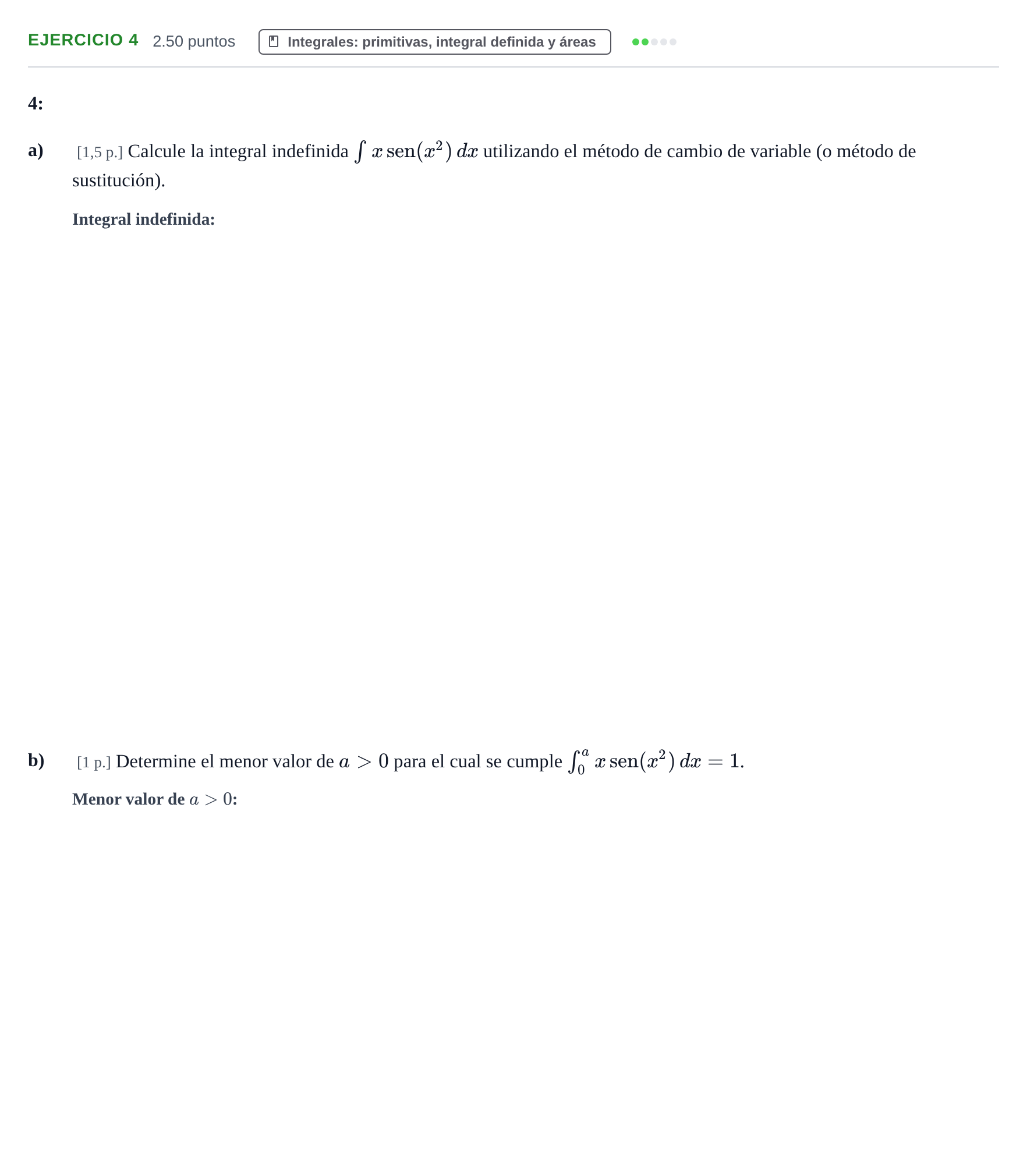 Enunciado: Problema 4 · Matemáticas II PAU Murcia Extraordinaria 2021
