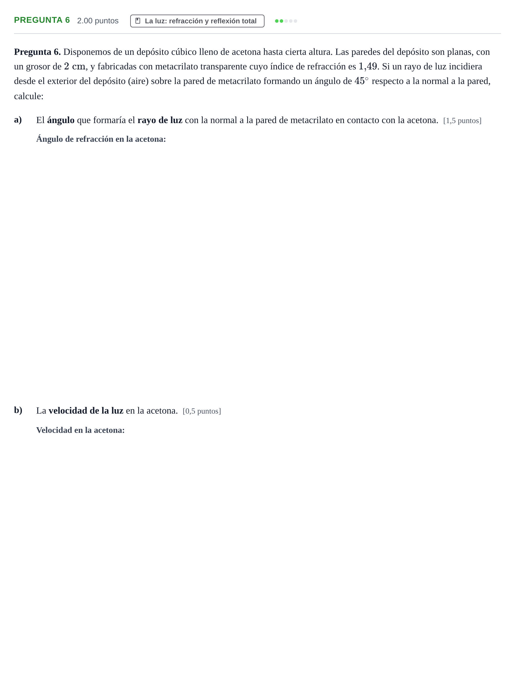 Enunciado: Pregunta 6 · Física PAU Asturias Extraordinaria 2026