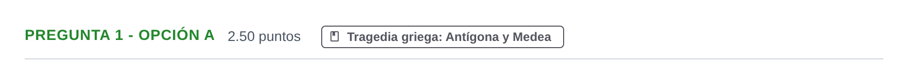 Enunciado: Pregunta 1 - Opción A · Artes Escénicas PAU Asturias Ordinaria 2026