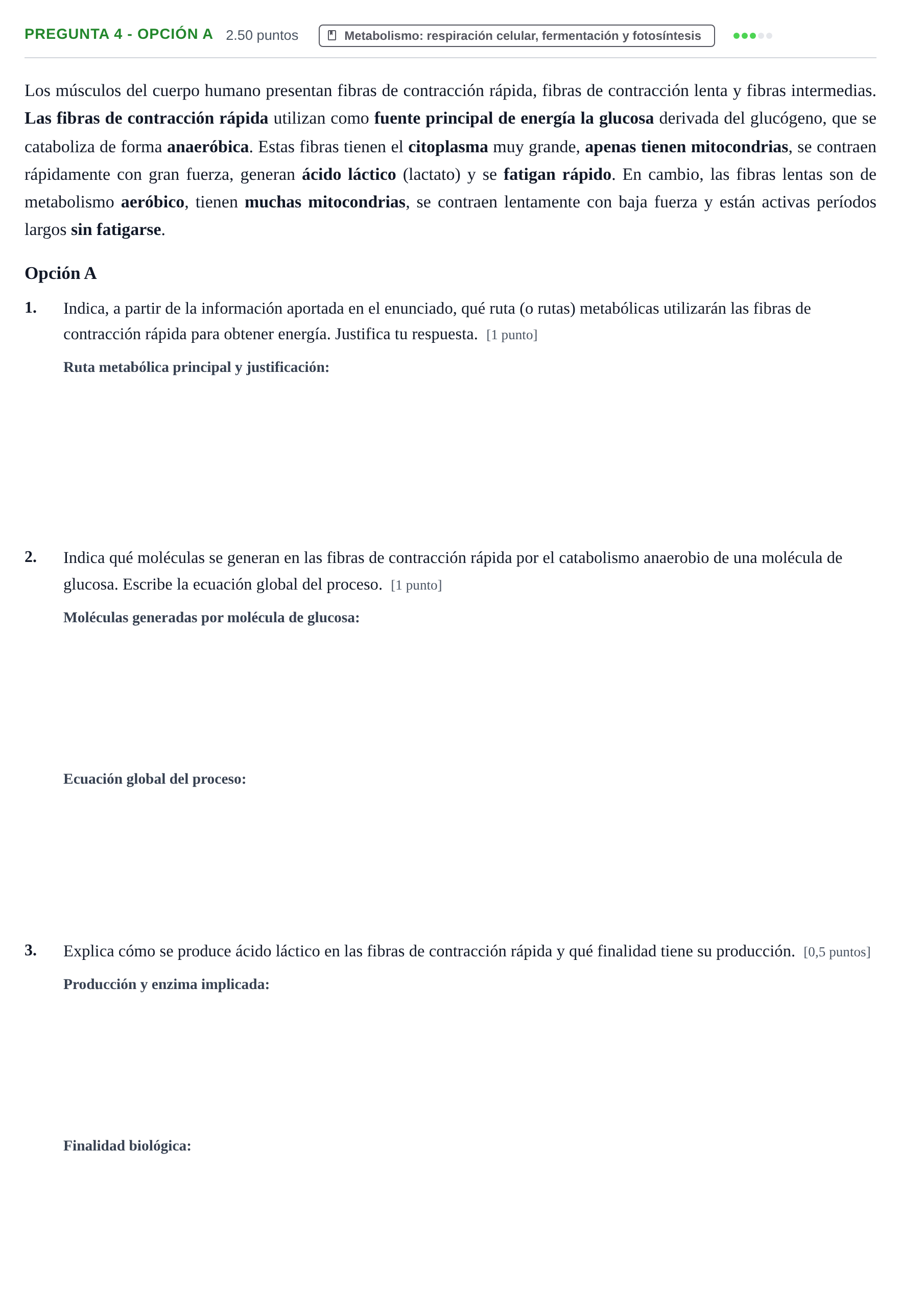 Enunciado: Pregunta 4 - Opción A · Biología PAU Asturias Extraordinaria 2026